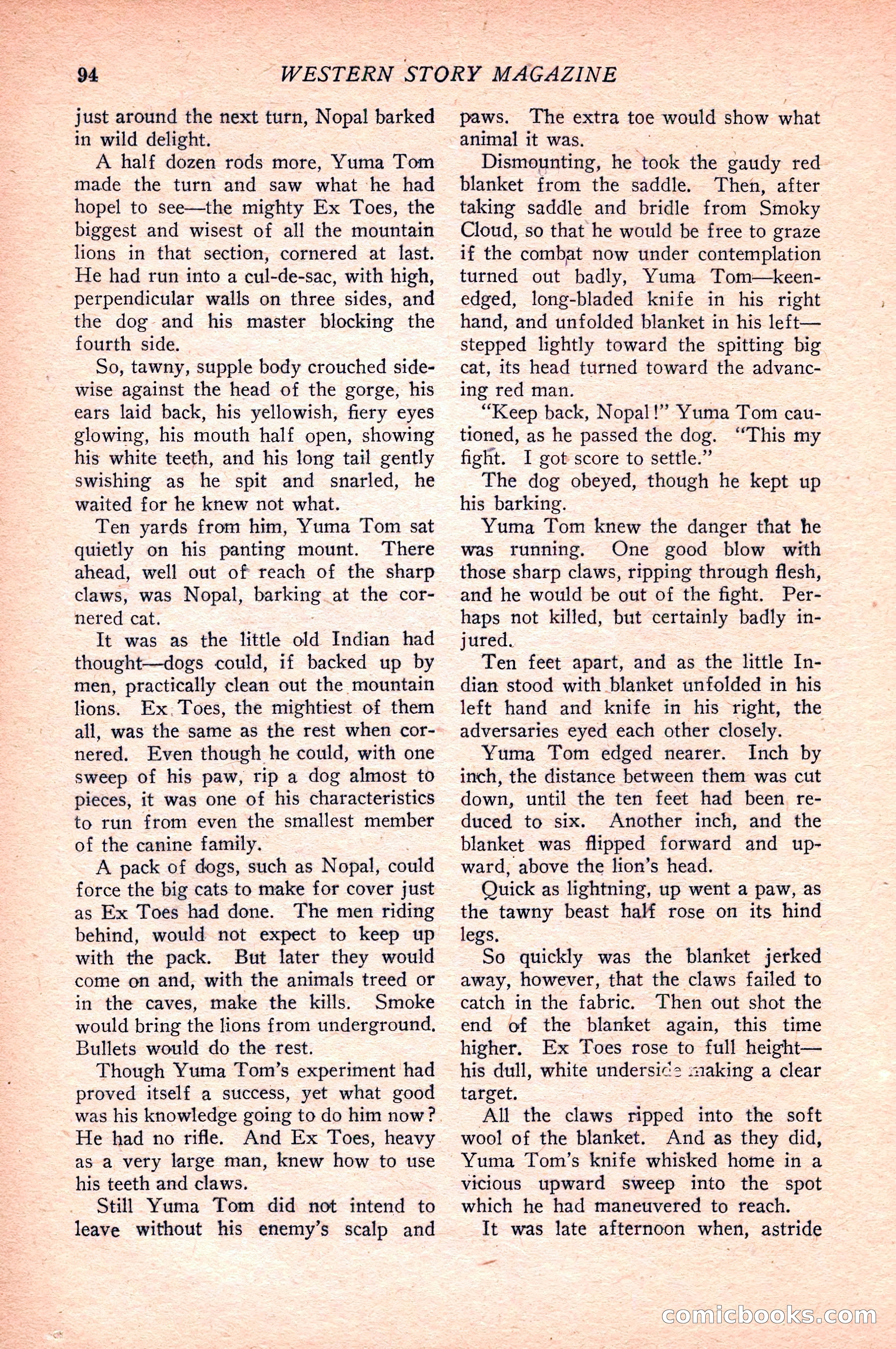 Western Story Magazine — page 96 of 148