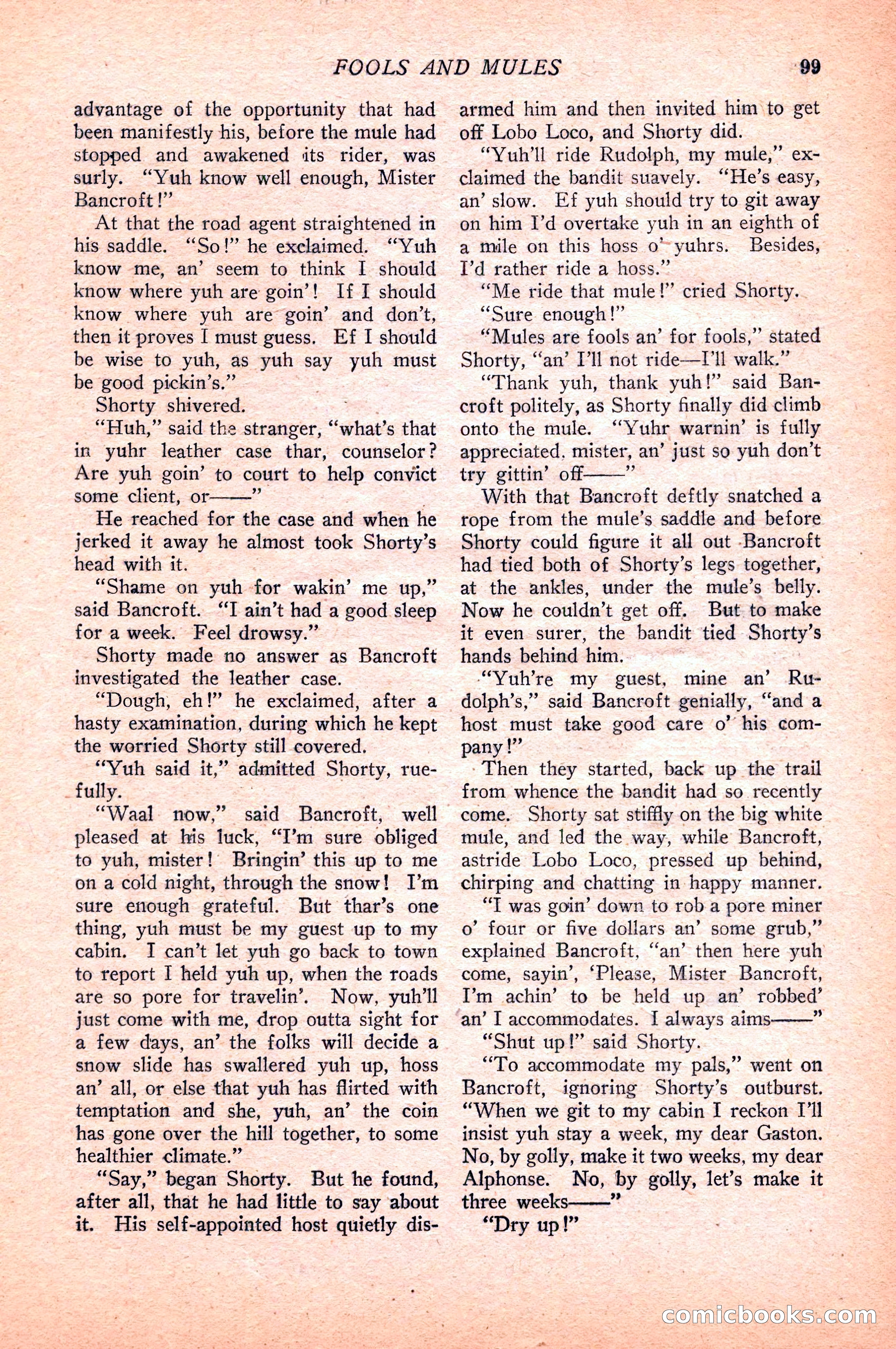 Western Story Magazine — page 101 of 148