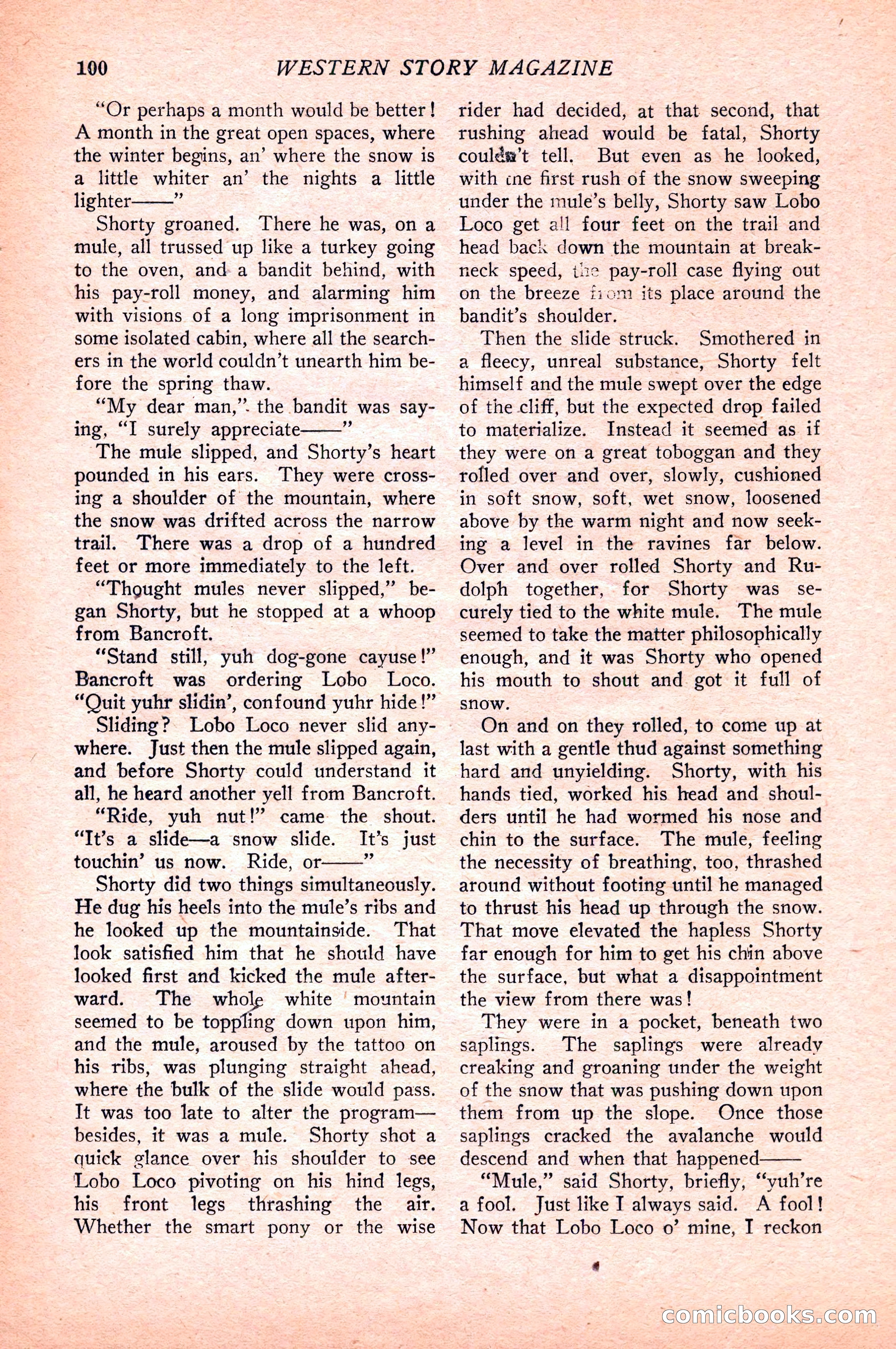 Western Story Magazine — page 102 of 148