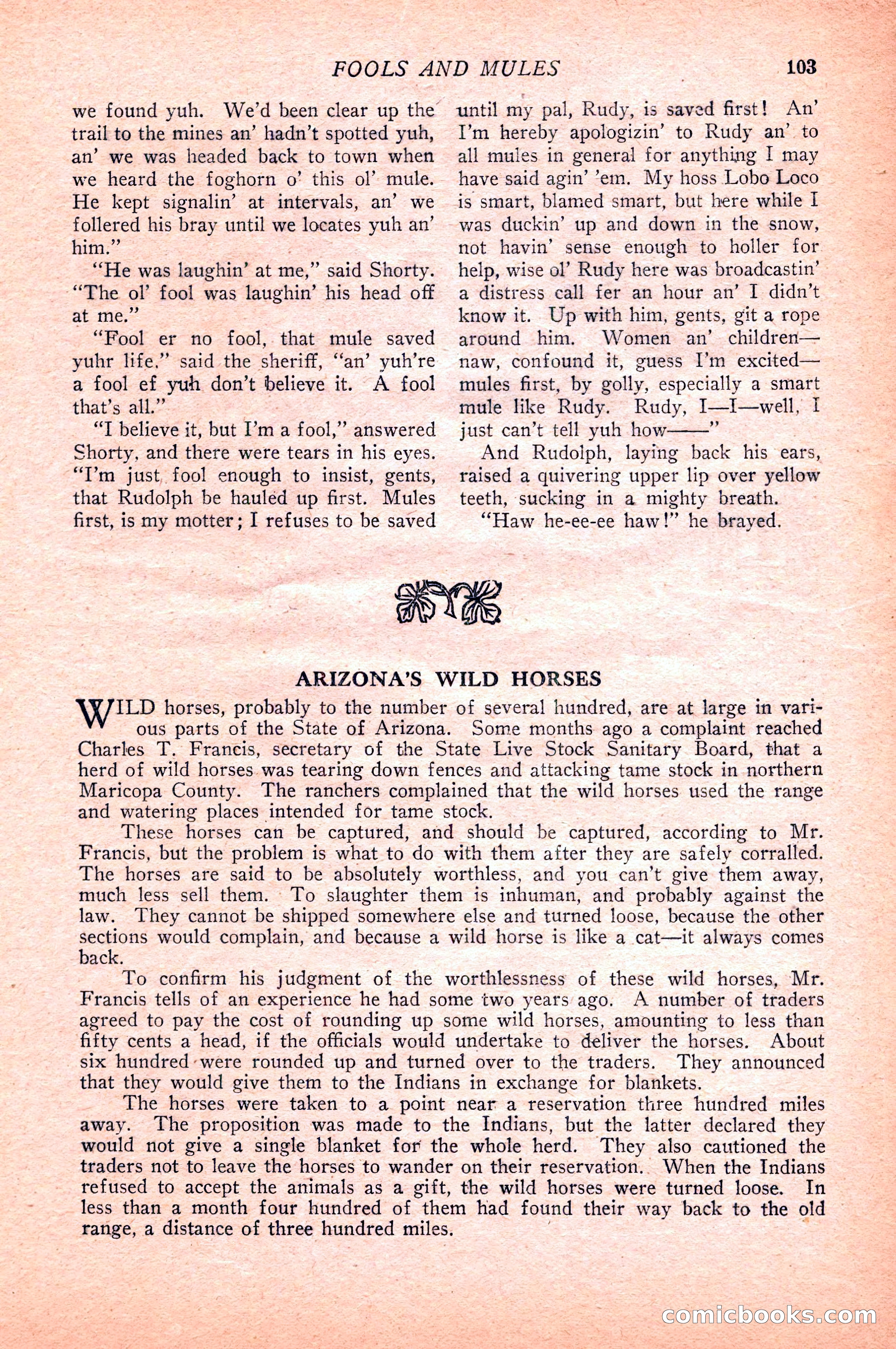 Western Story Magazine — page 105 of 148