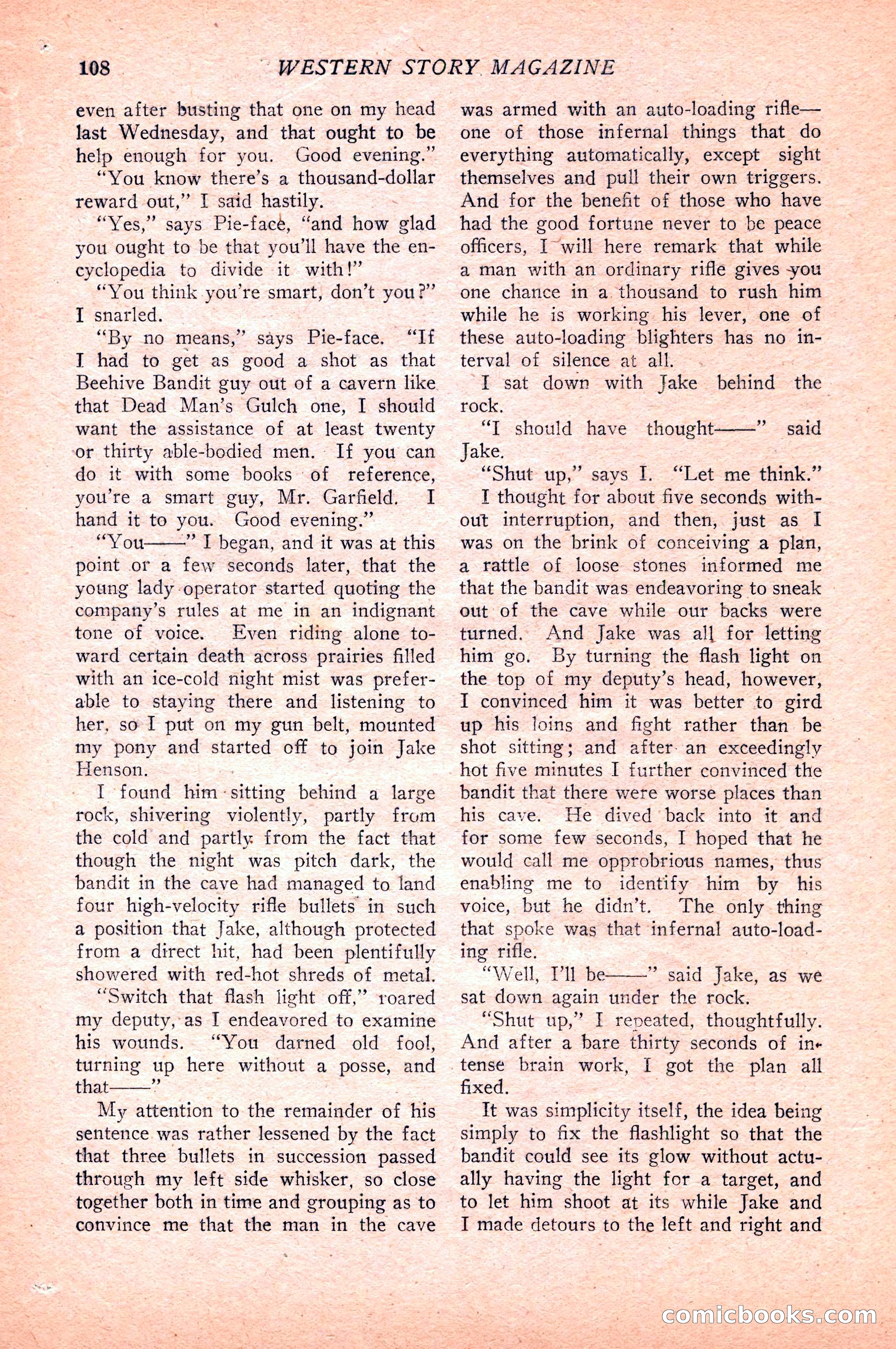 Western Story Magazine — page 110 of 148