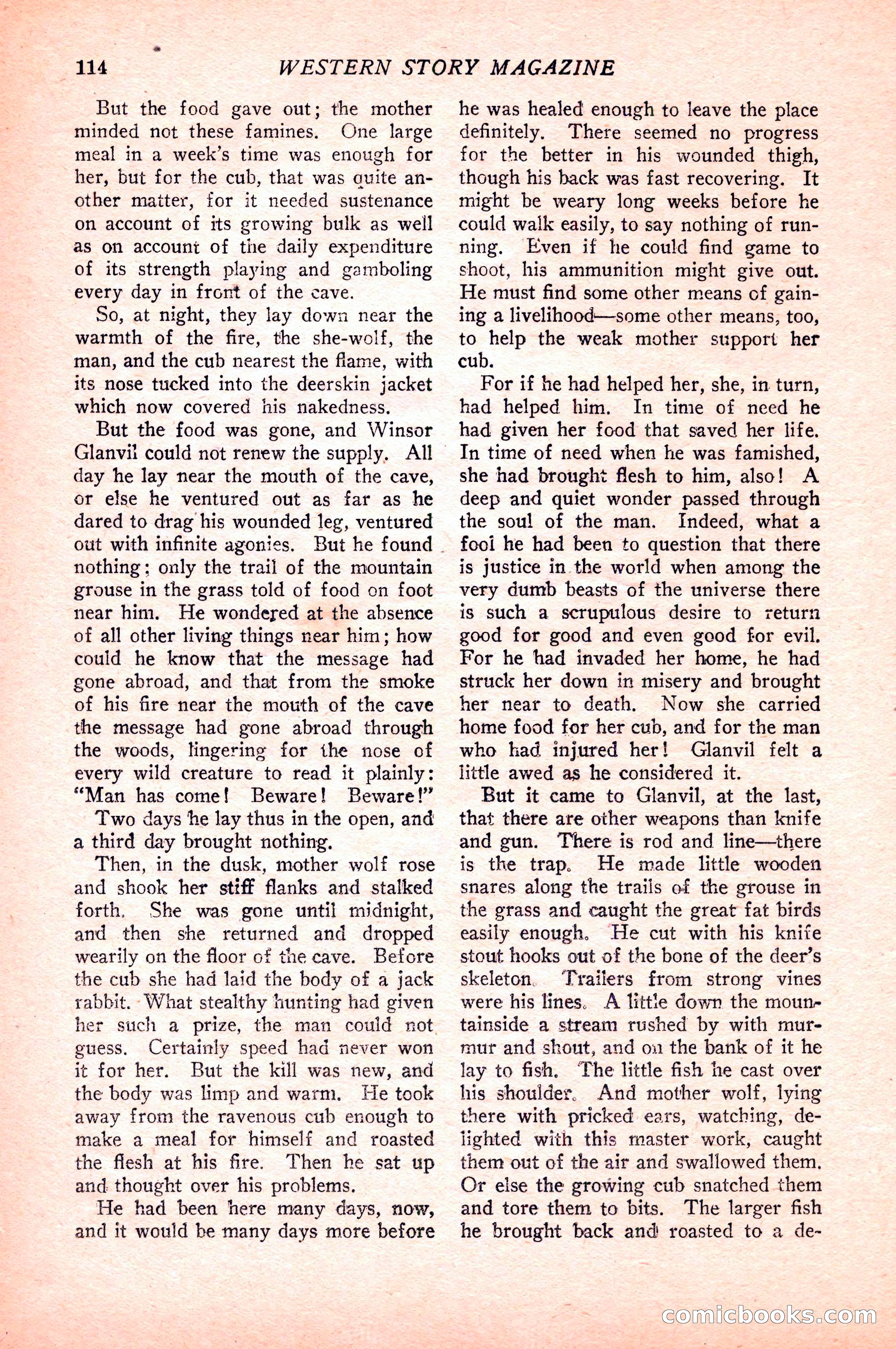 Western Story Magazine — page 116 of 148