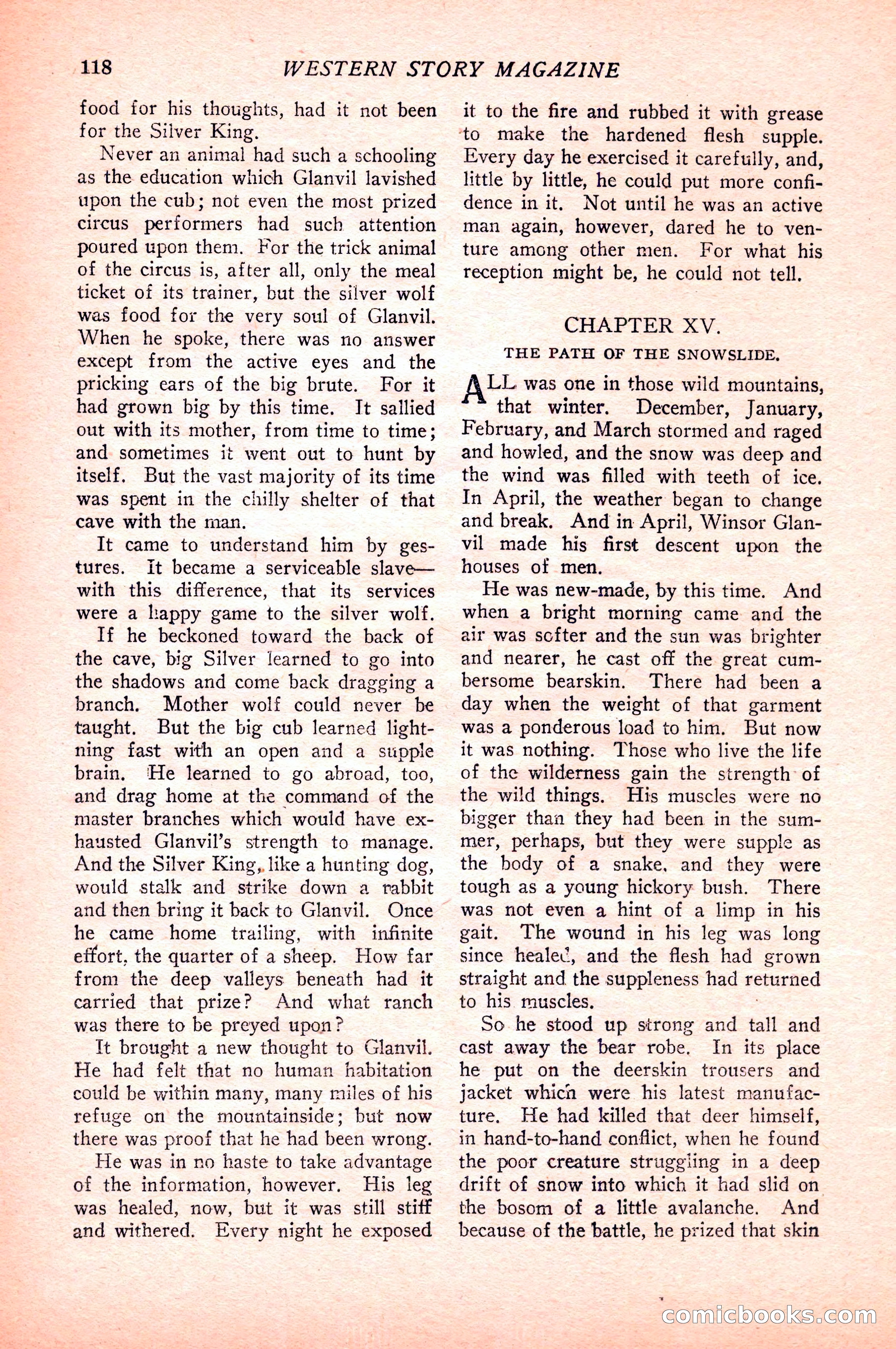 Western Story Magazine — page 120 of 148