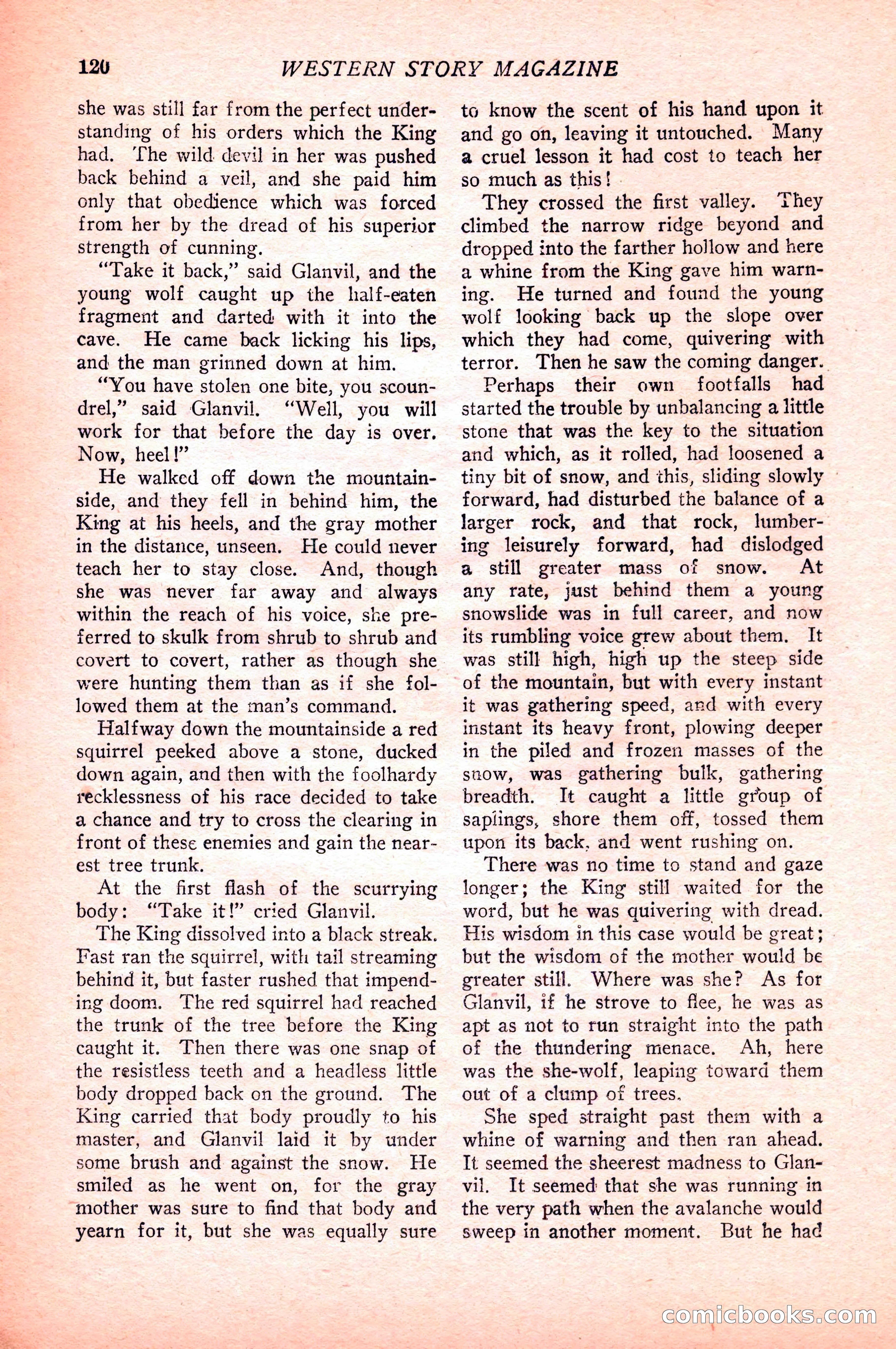 Western Story Magazine — page 122 of 148