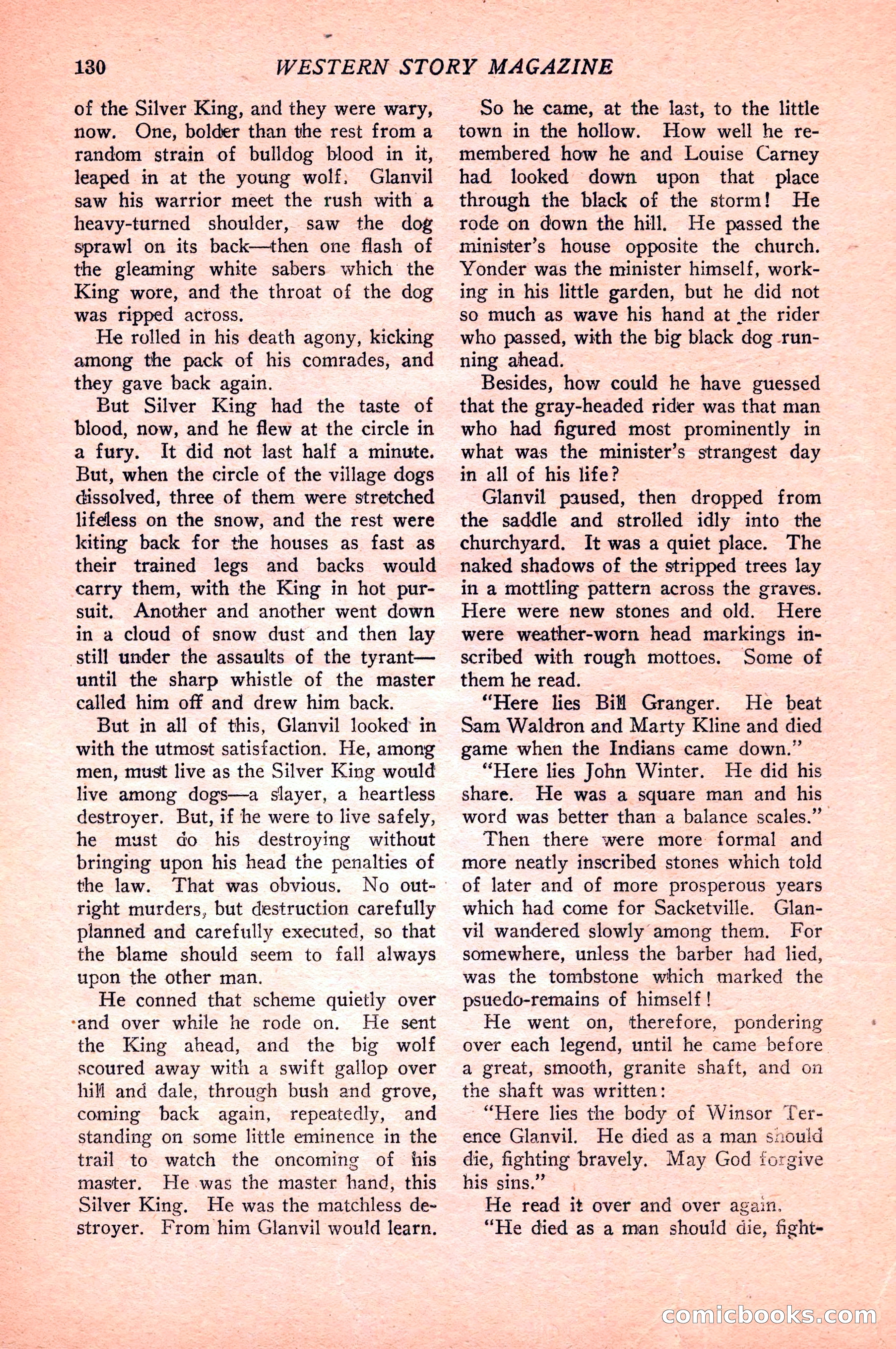 Western Story Magazine — page 132 of 148
