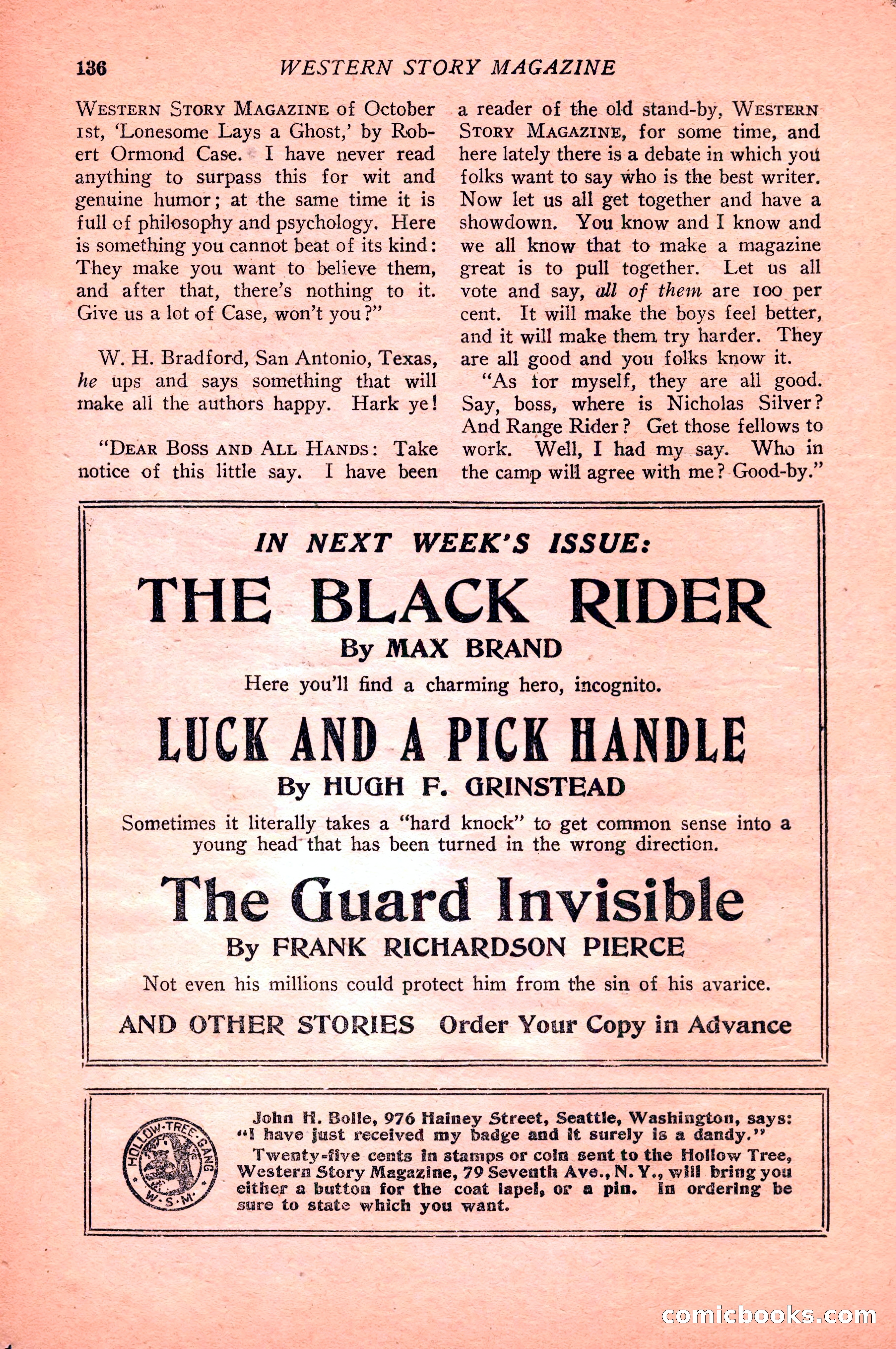 Western Story Magazine — page 138 of 148