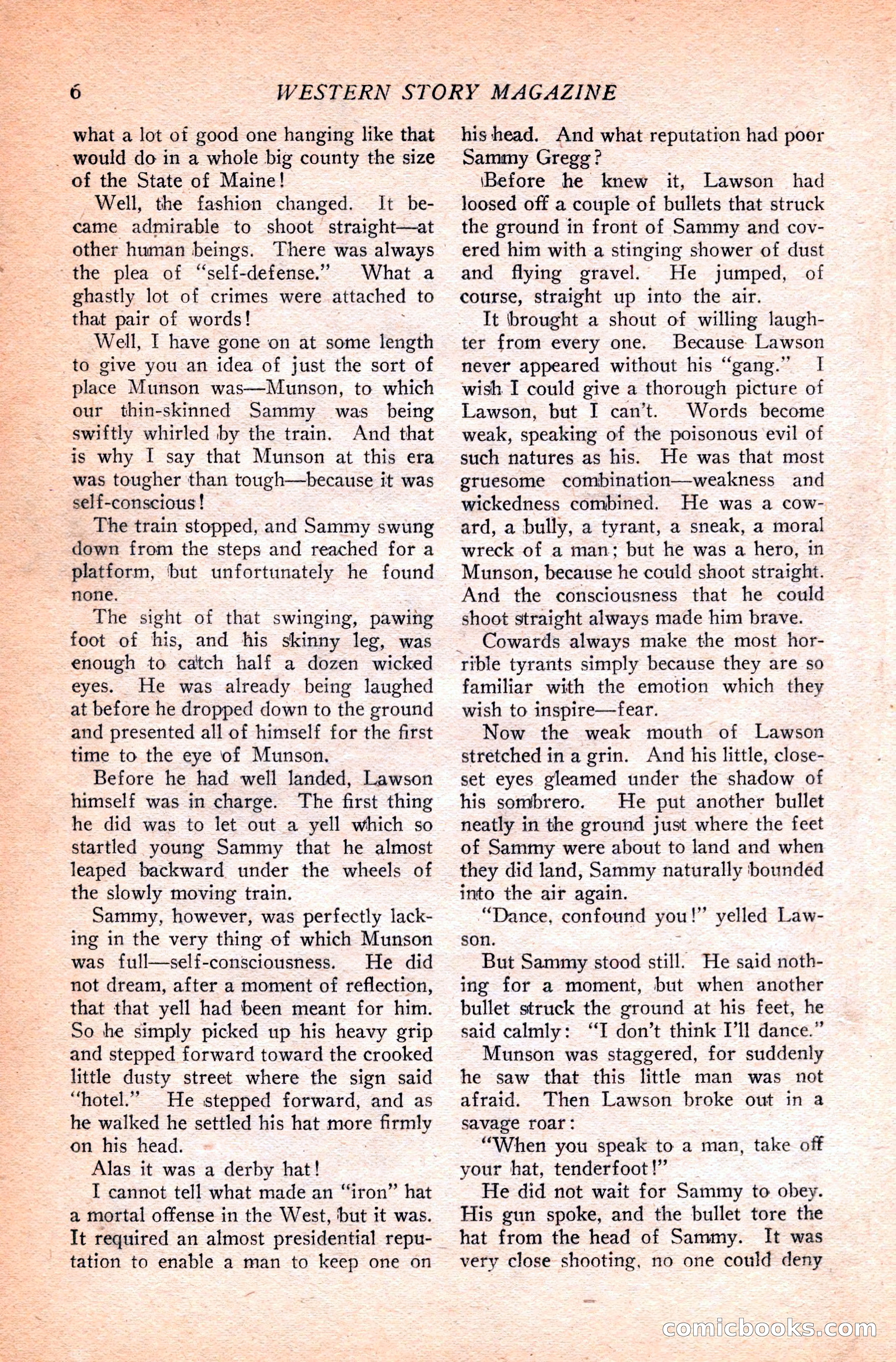 Western Story Magazine — page 24 of 166