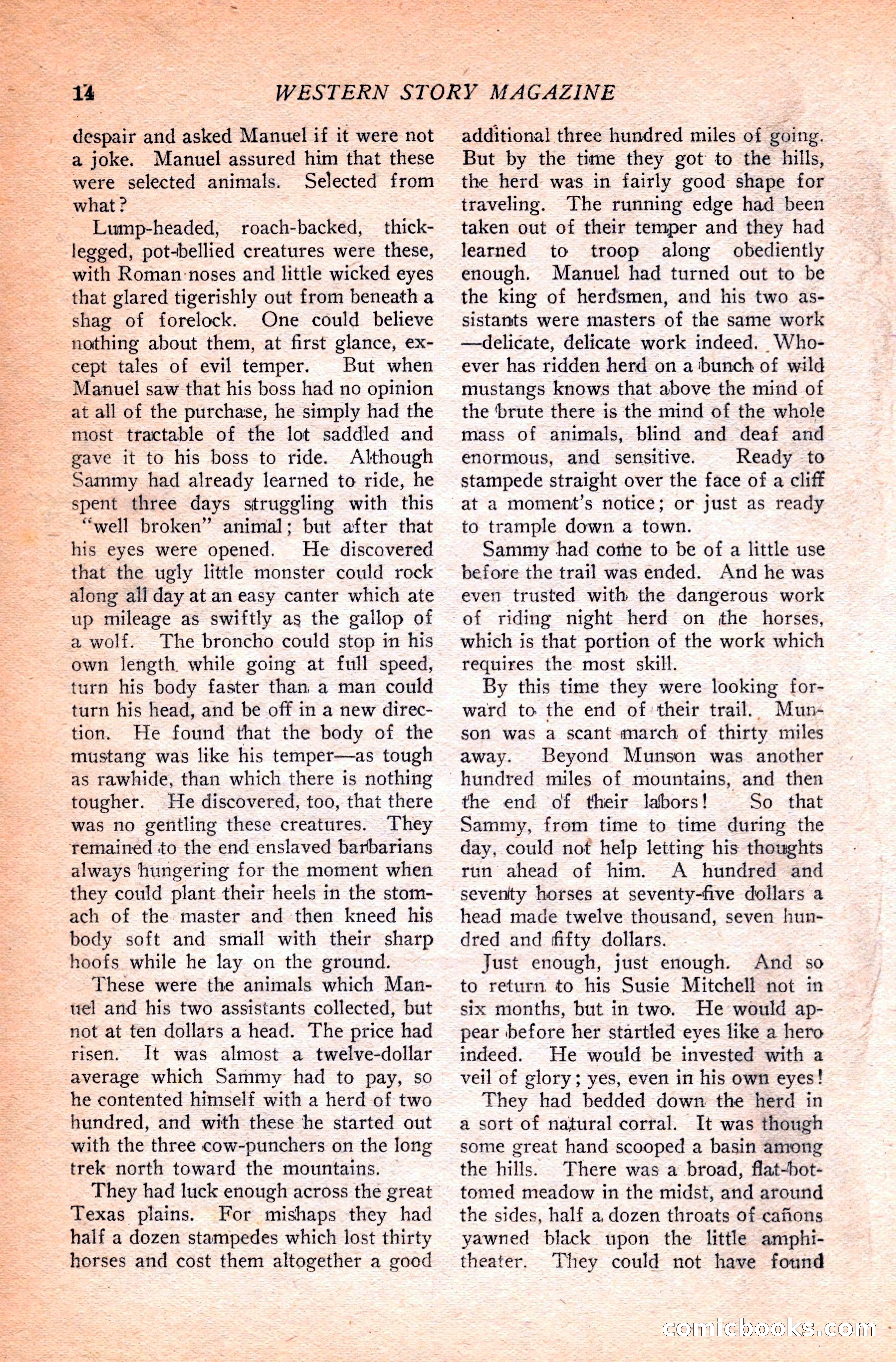 Western Story Magazine — page 32 of 166