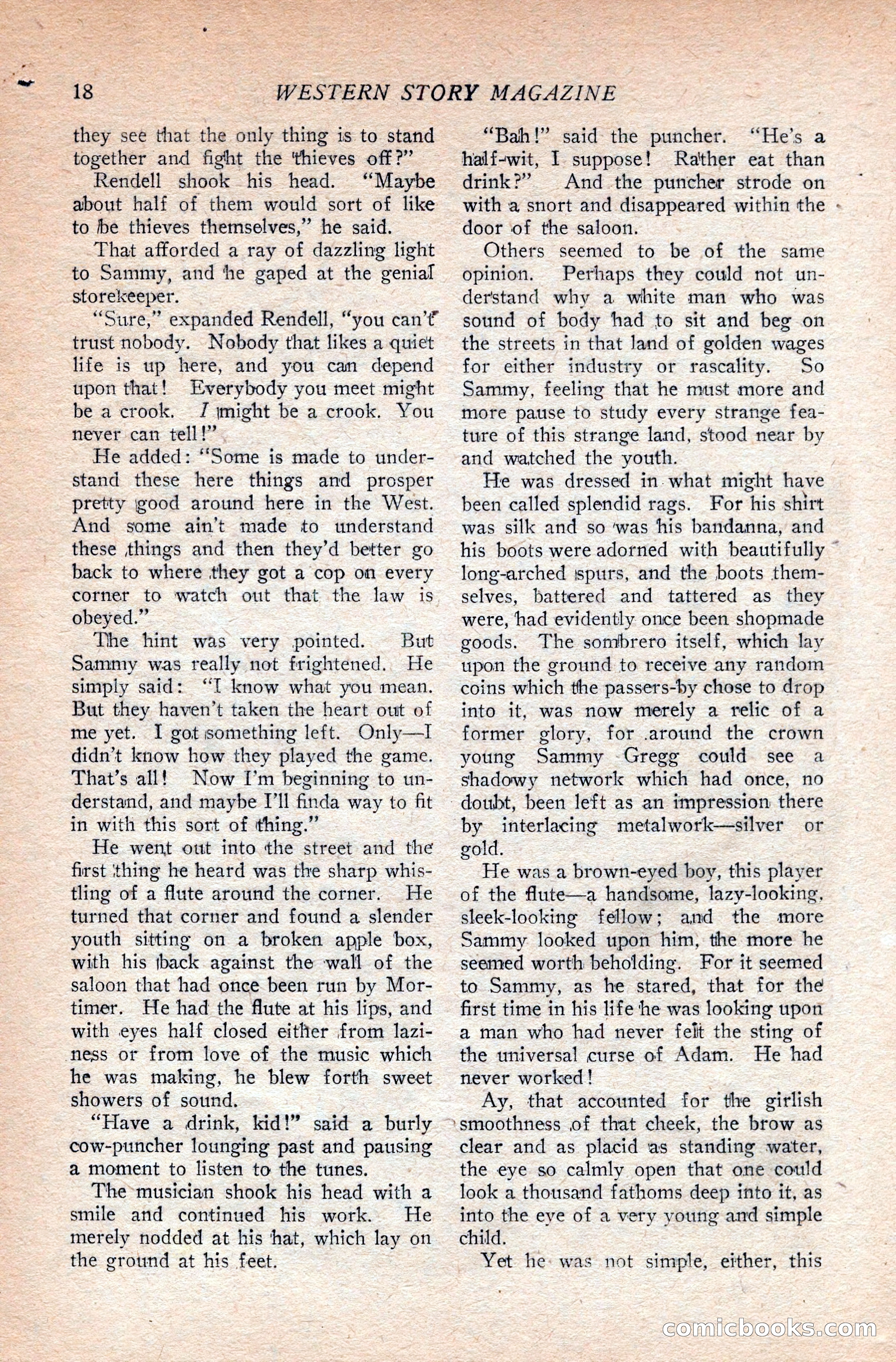 Western Story Magazine — page 36 of 166