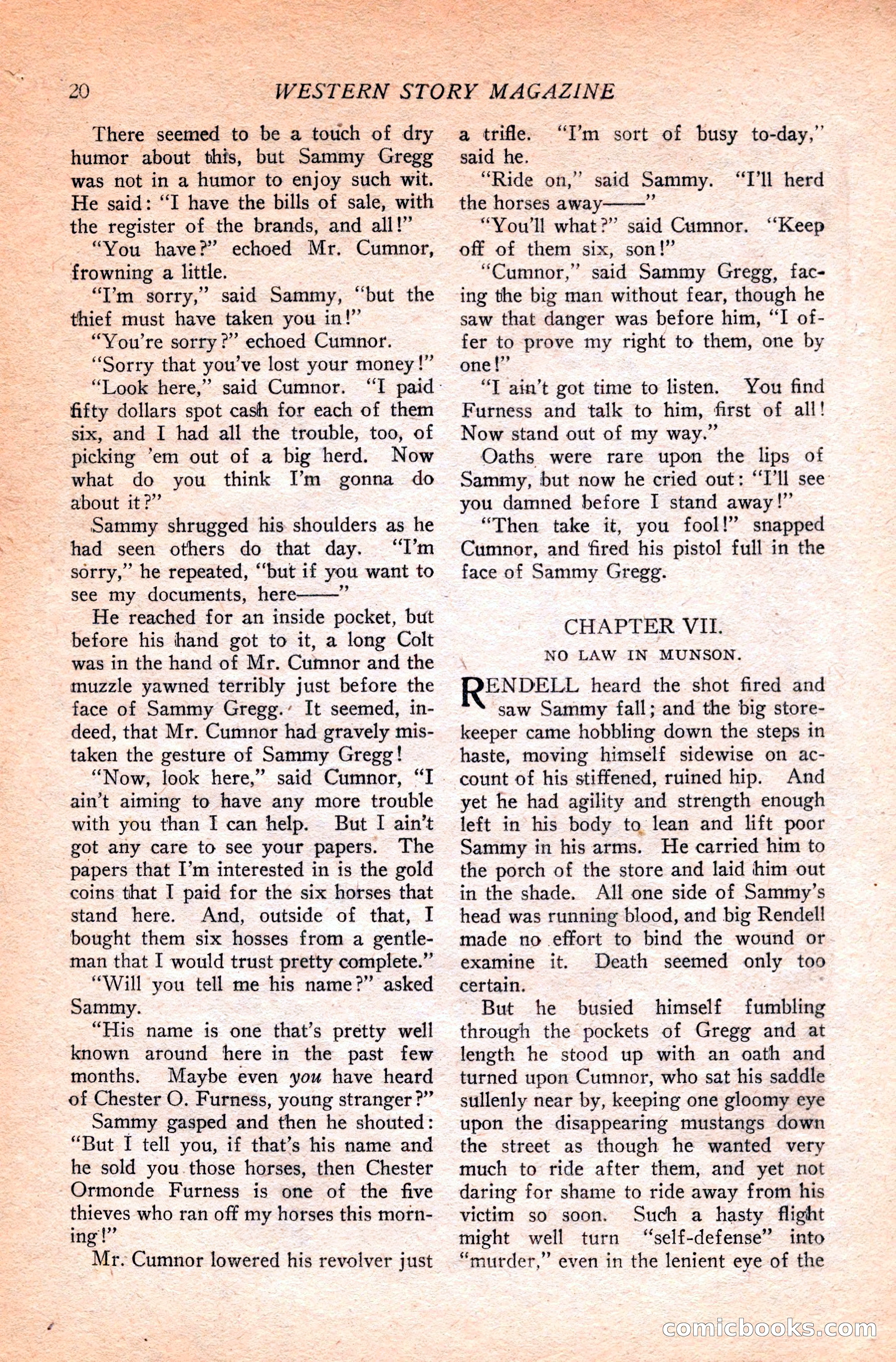 Western Story Magazine — page 38 of 166