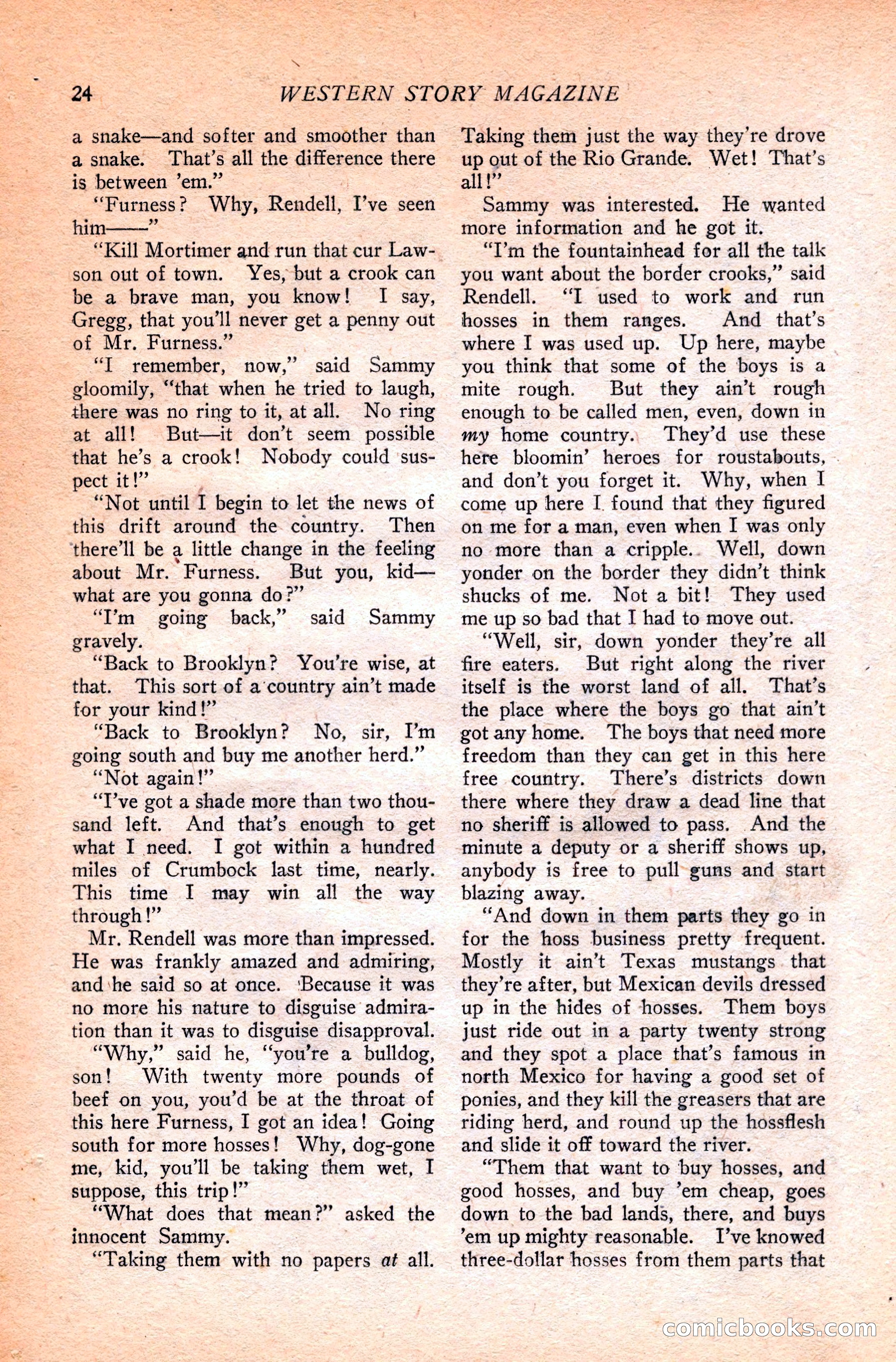 Western Story Magazine — page 42 of 166