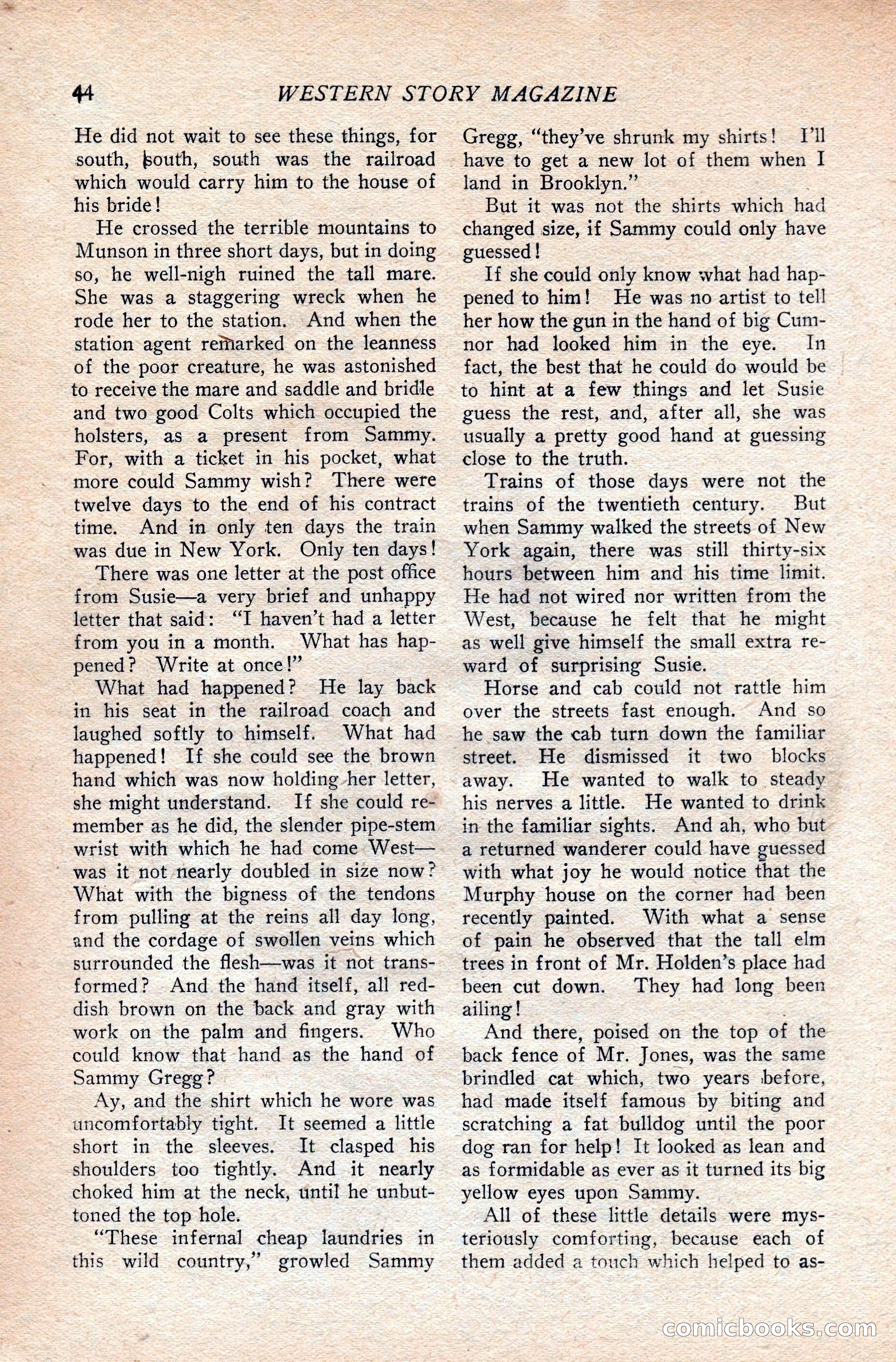 Western Story Magazine — page 62 of 166