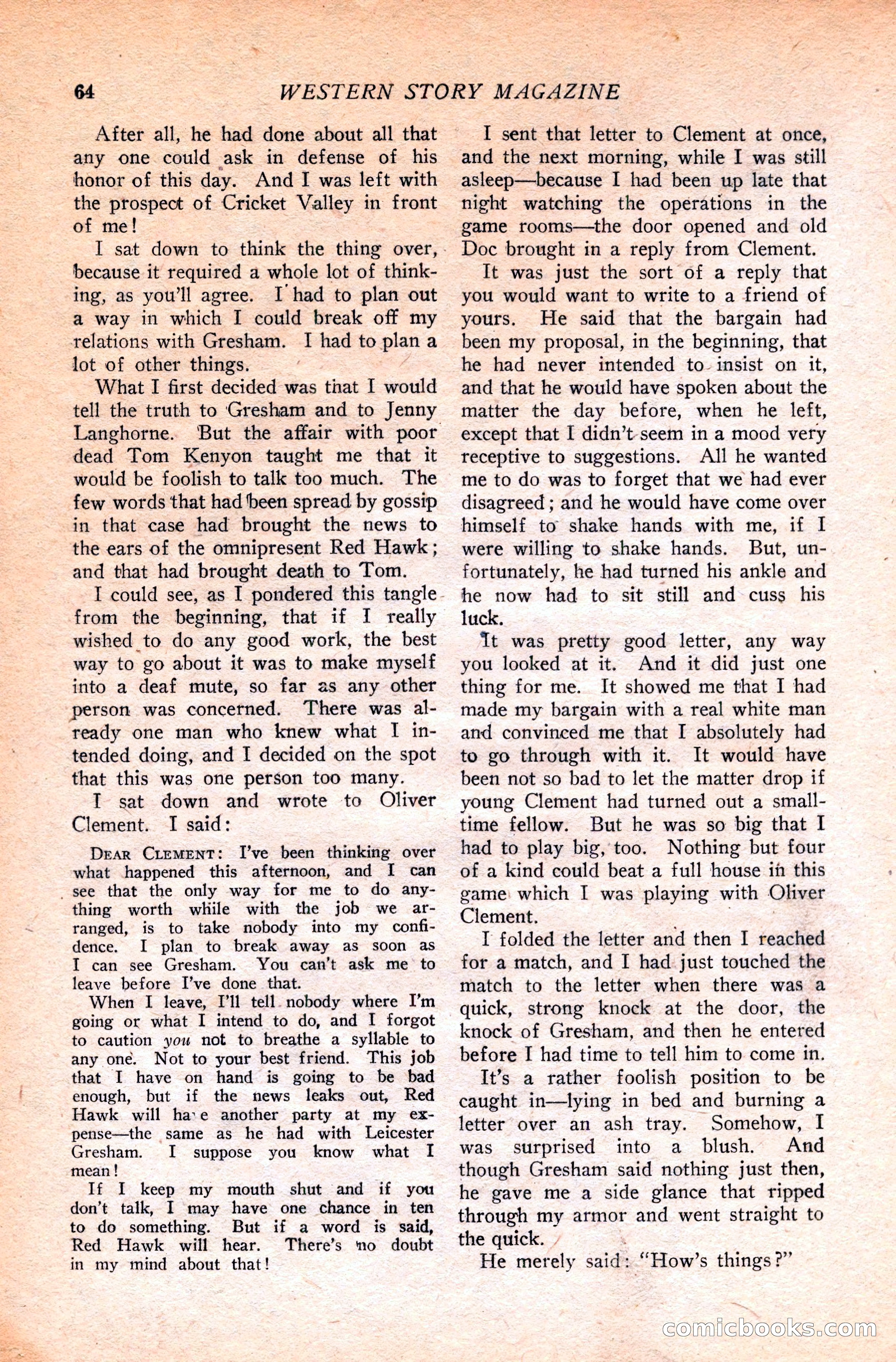 Western Story Magazine — page 82 of 166