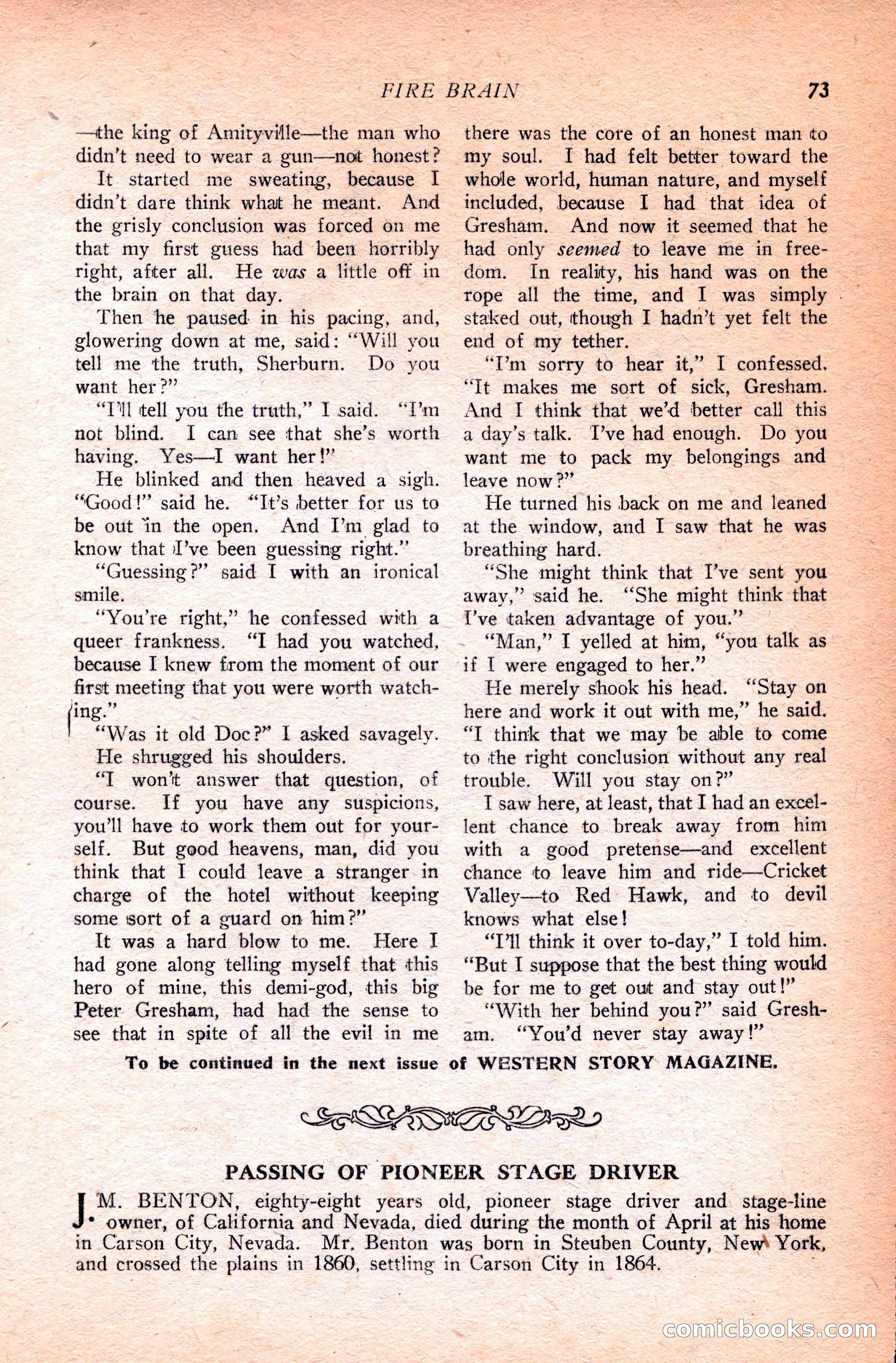 Western Story Magazine — page 91 of 166