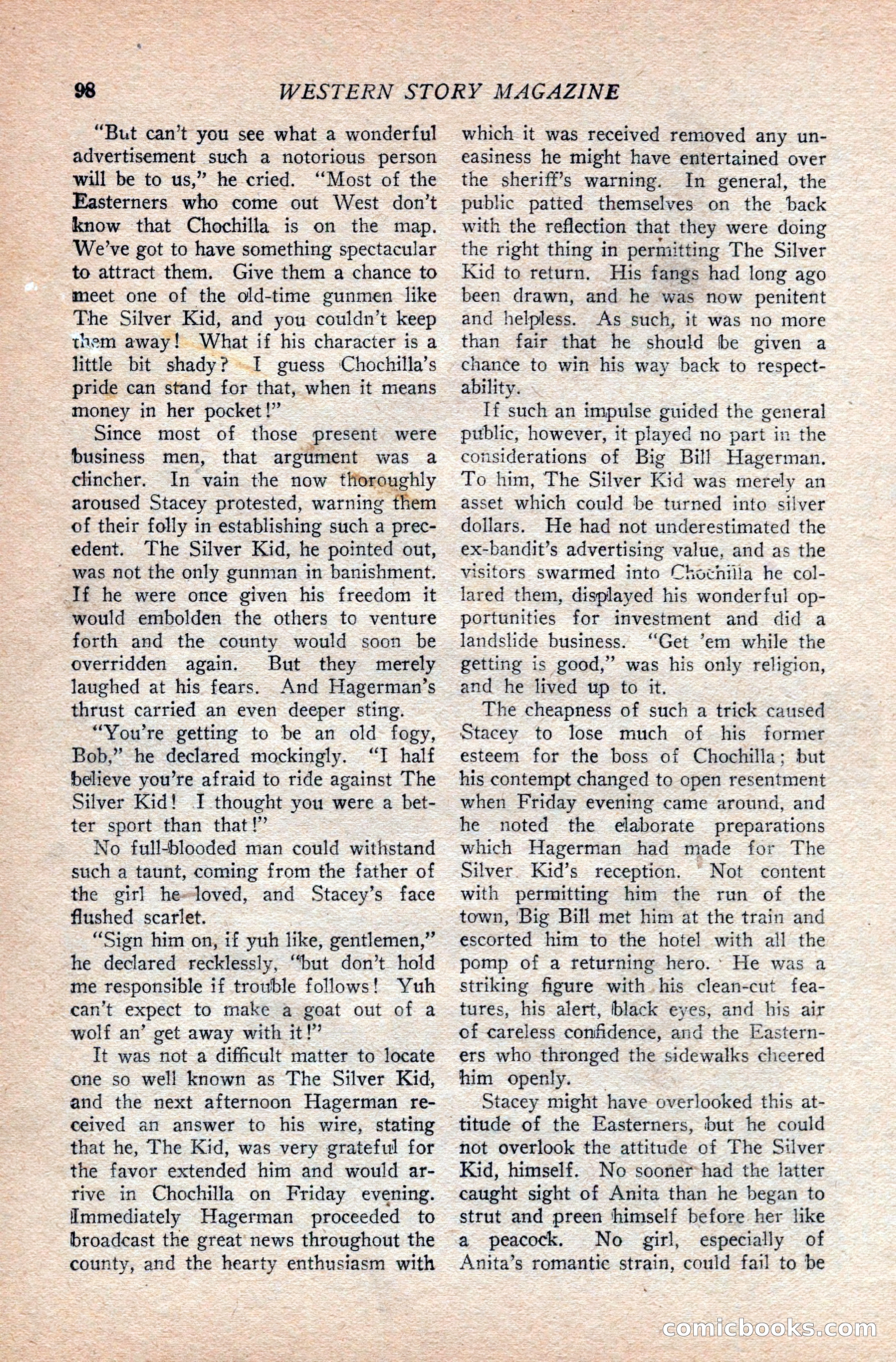 Western Story Magazine — page 102 of 166
