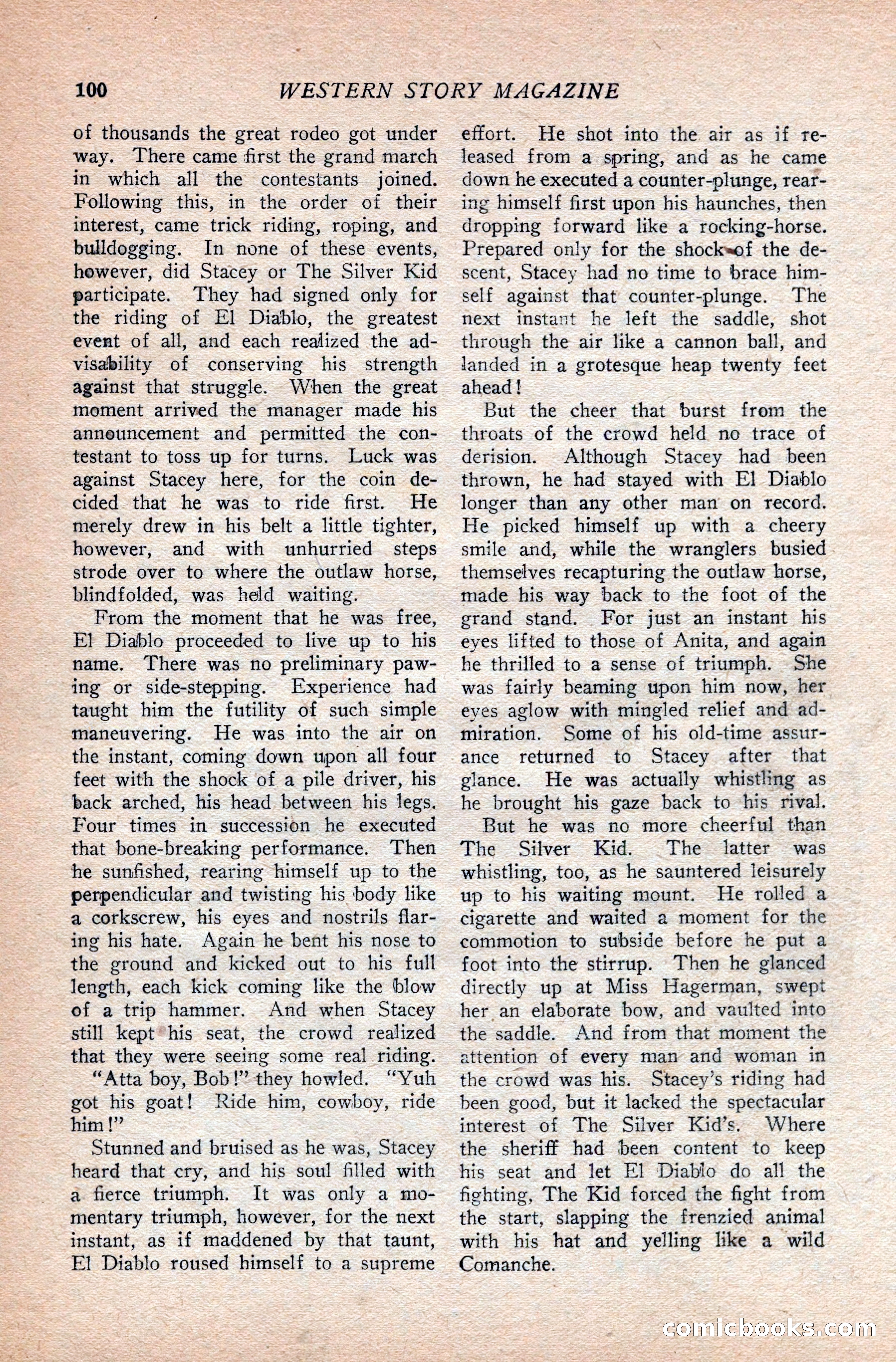 Western Story Magazine — page 104 of 166