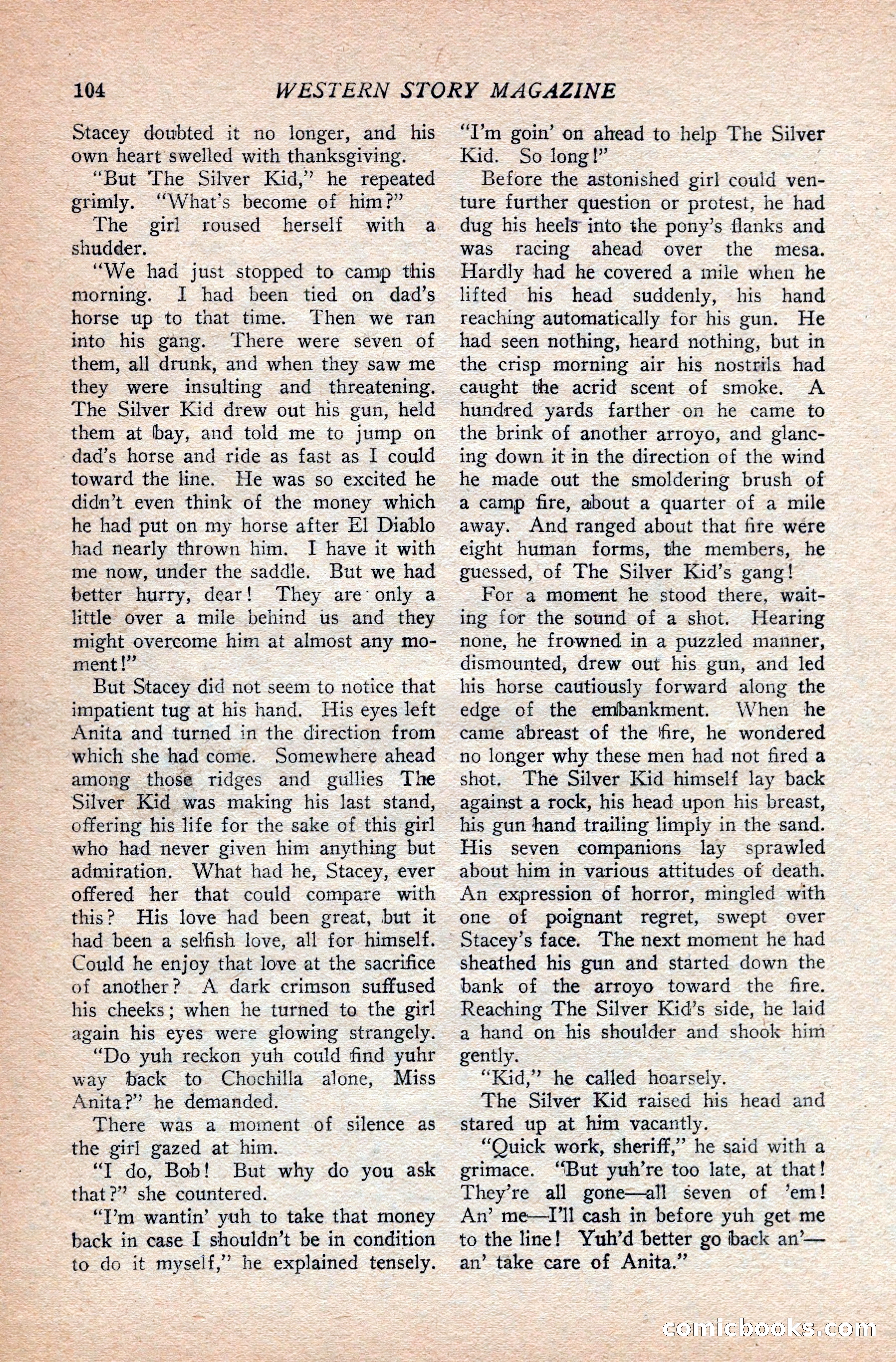 Western Story Magazine — page 108 of 166