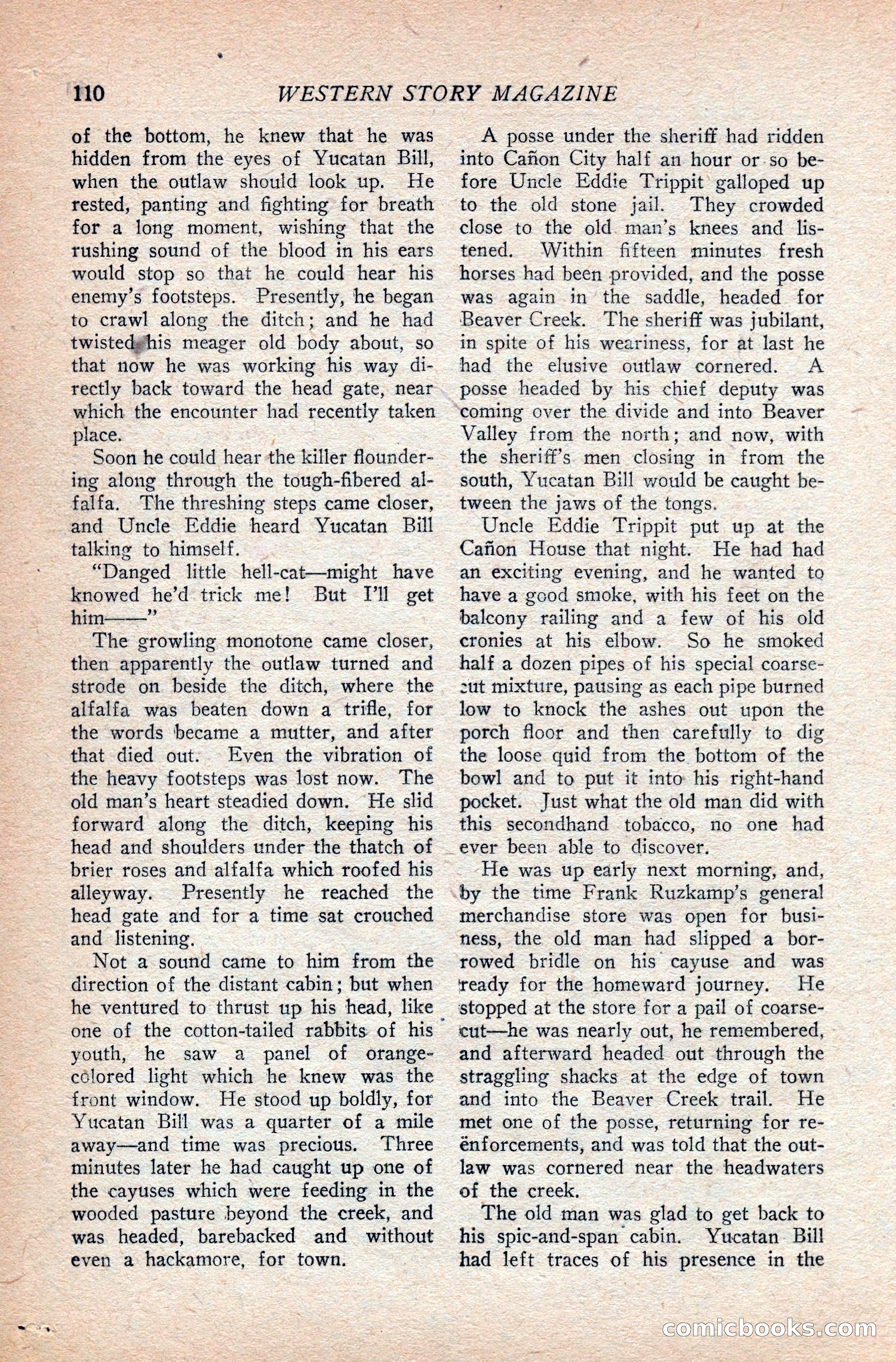 Western Story Magazine — page 114 of 166