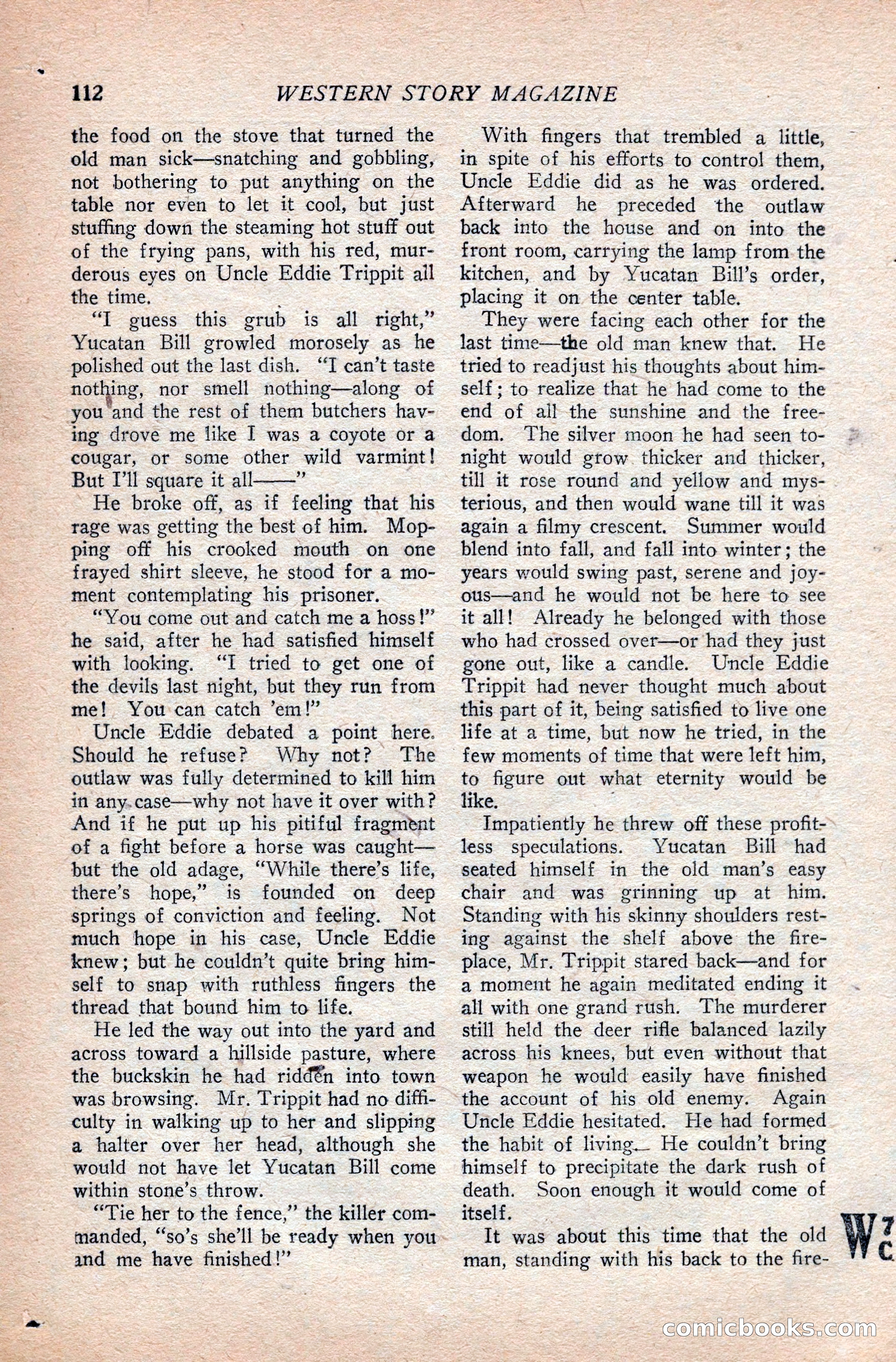Western Story Magazine — page 116 of 166