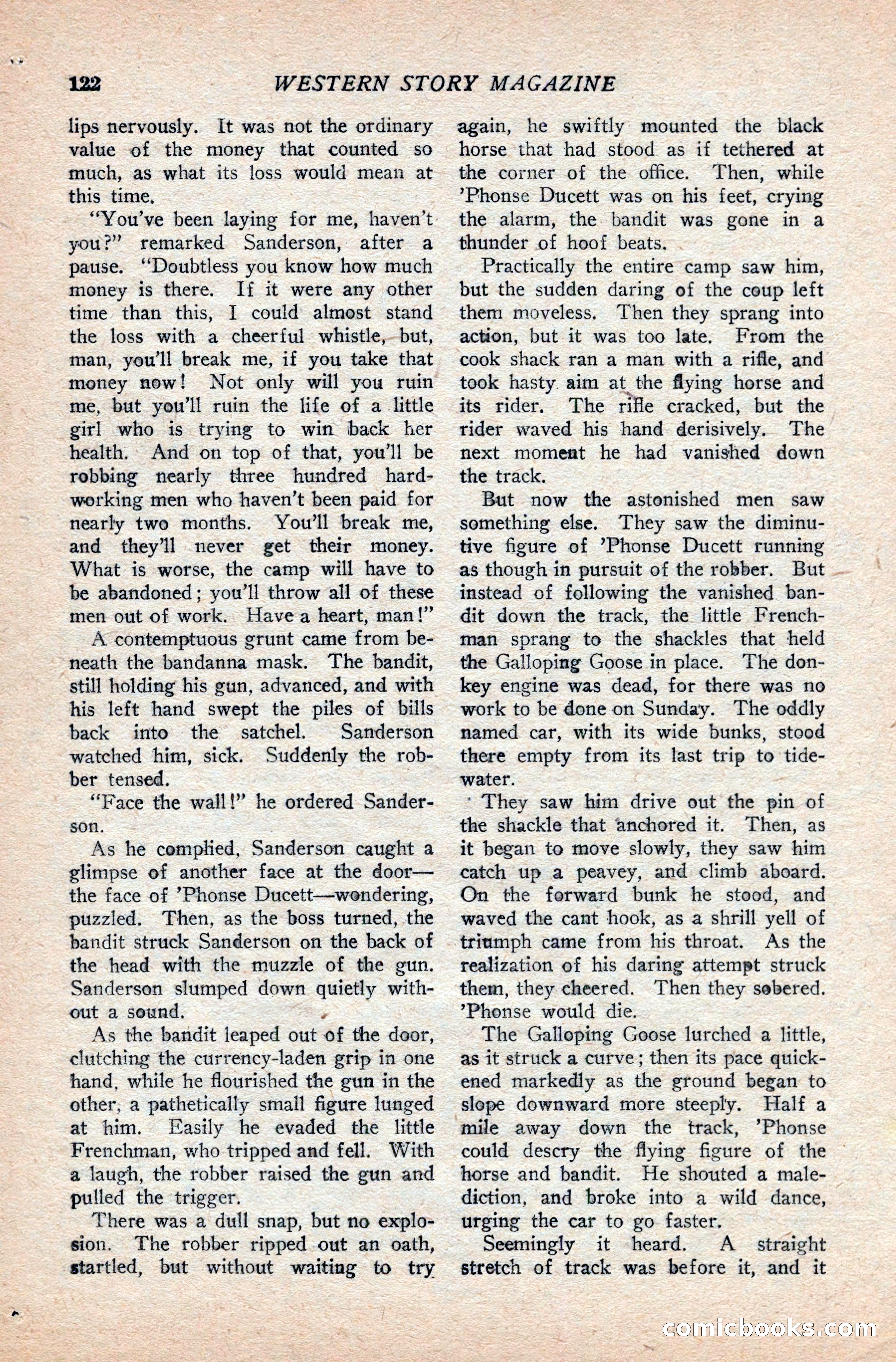 Western Story Magazine — page 126 of 166
