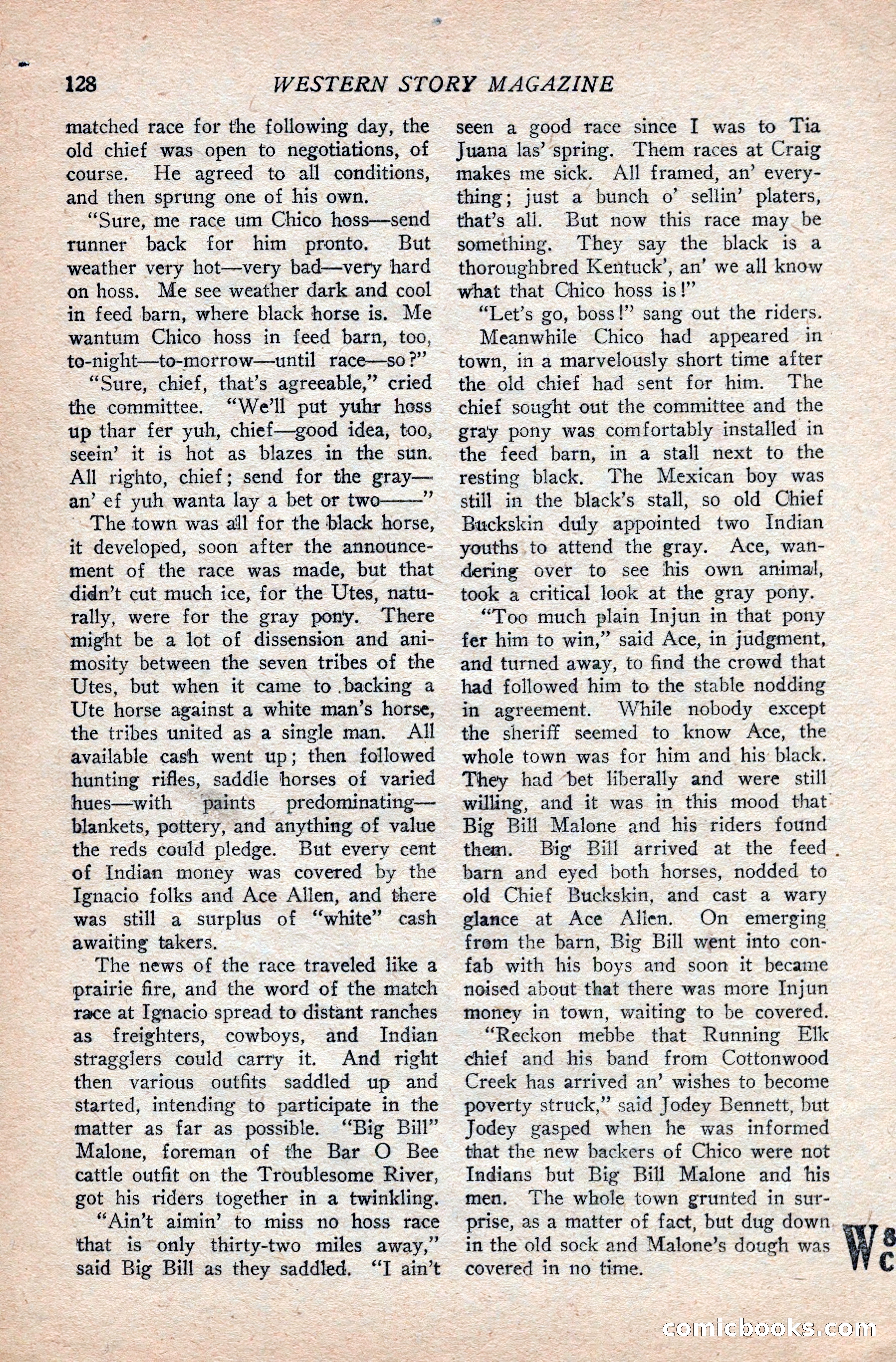 Western Story Magazine — page 132 of 166