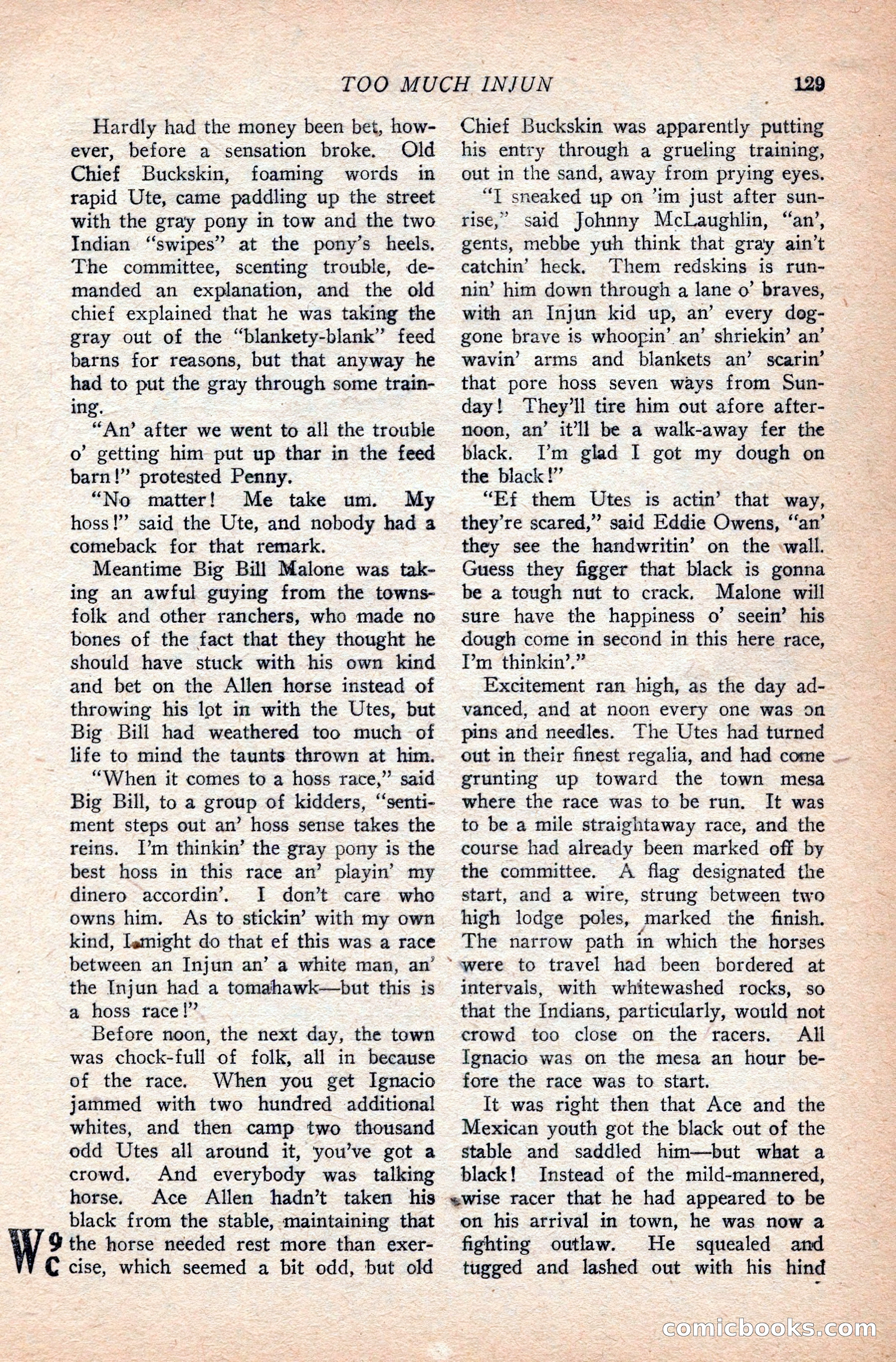 Western Story Magazine — page 133 of 166