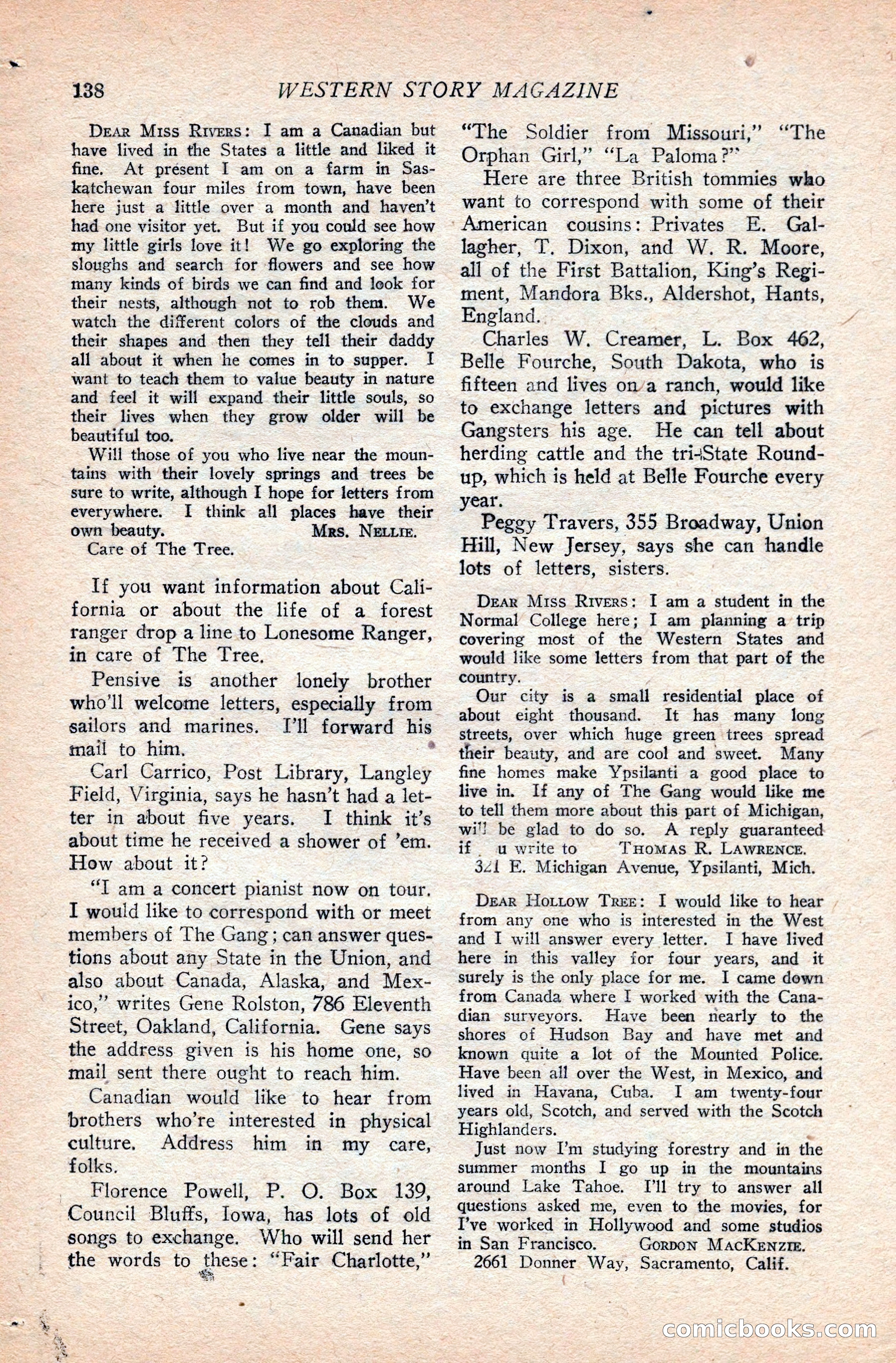 Western Story Magazine — page 142 of 166