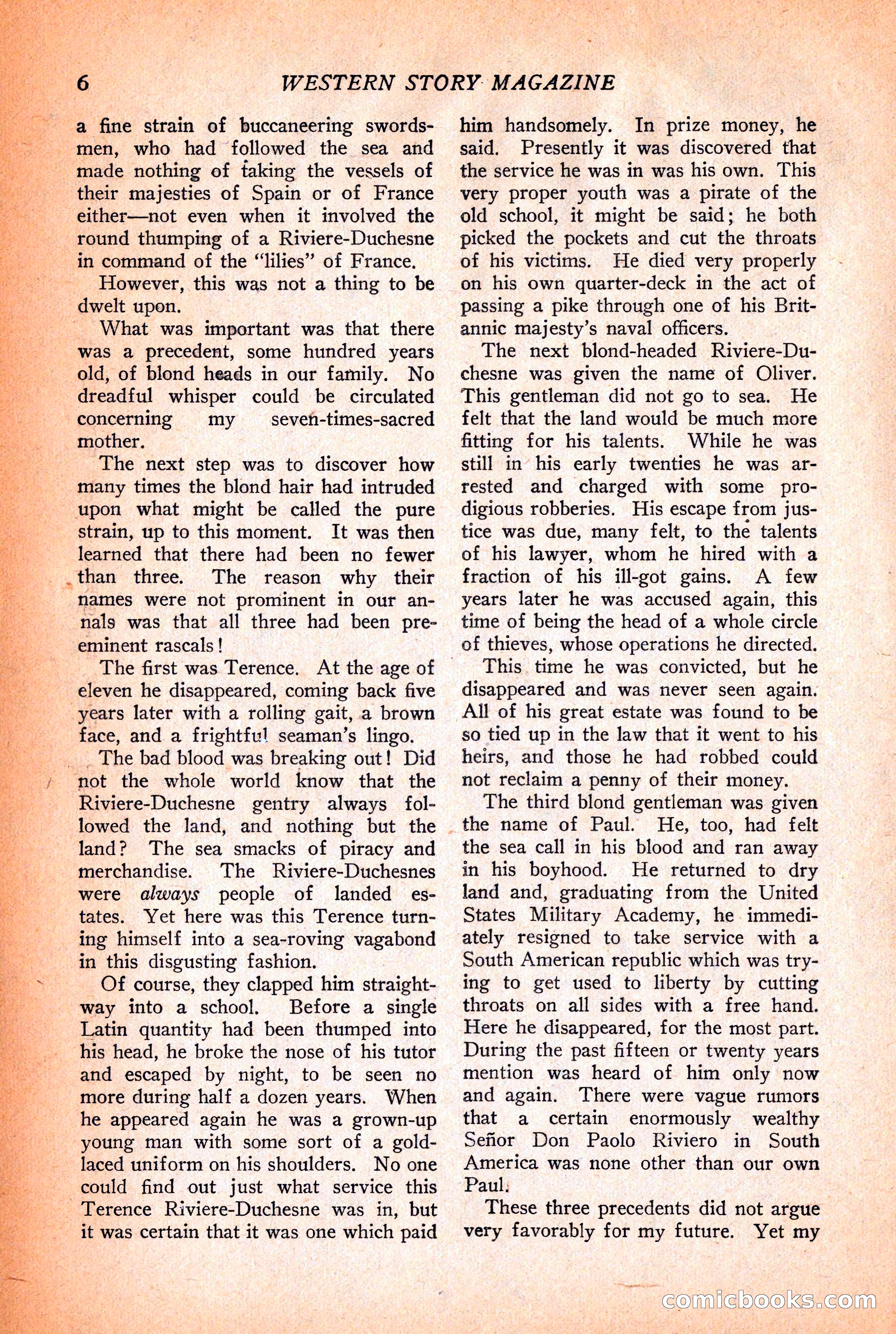 Western Story Magazine, December 12, 1925 — page 8 of 146