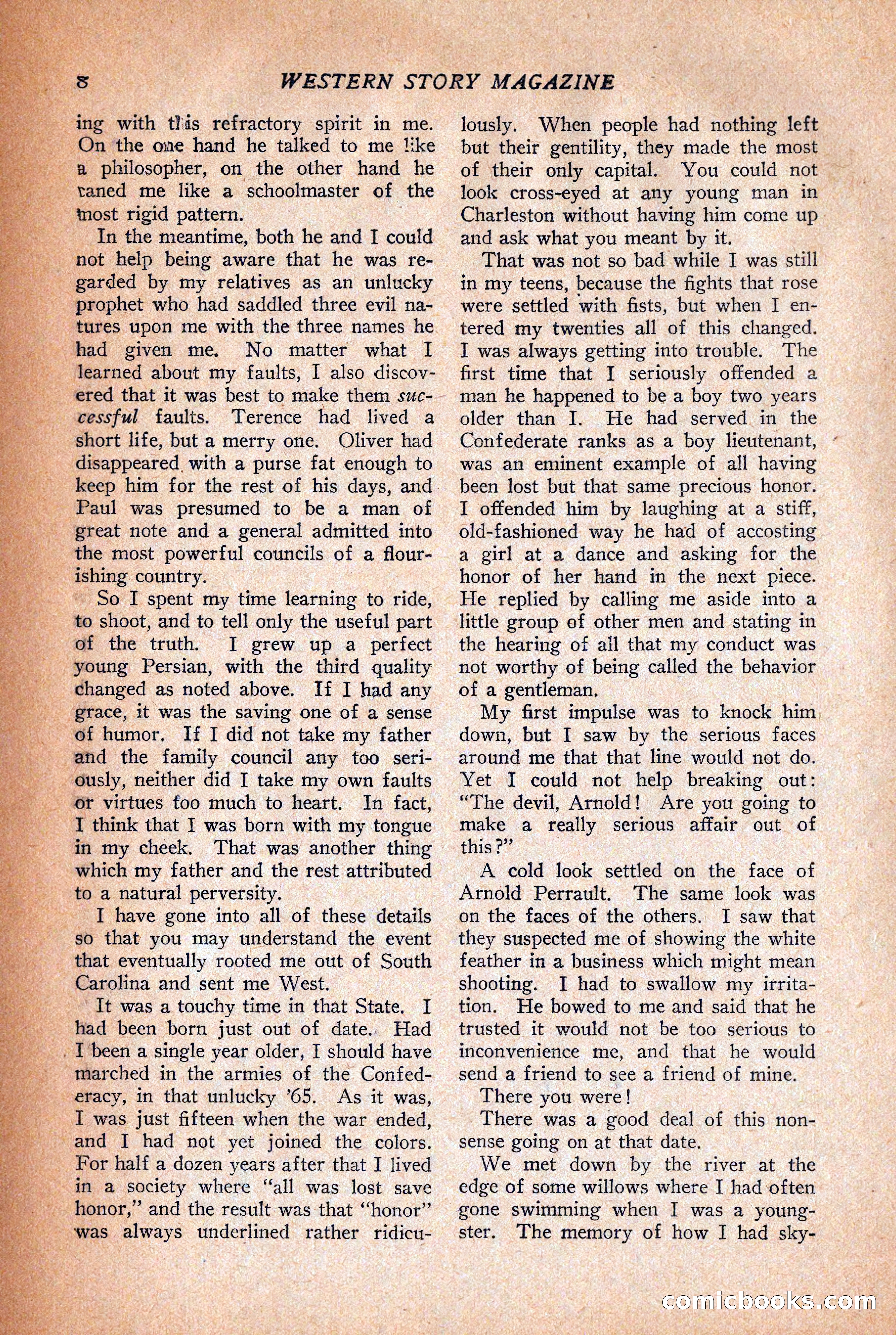 Western Story Magazine, December 12, 1925 — page 10 of 146