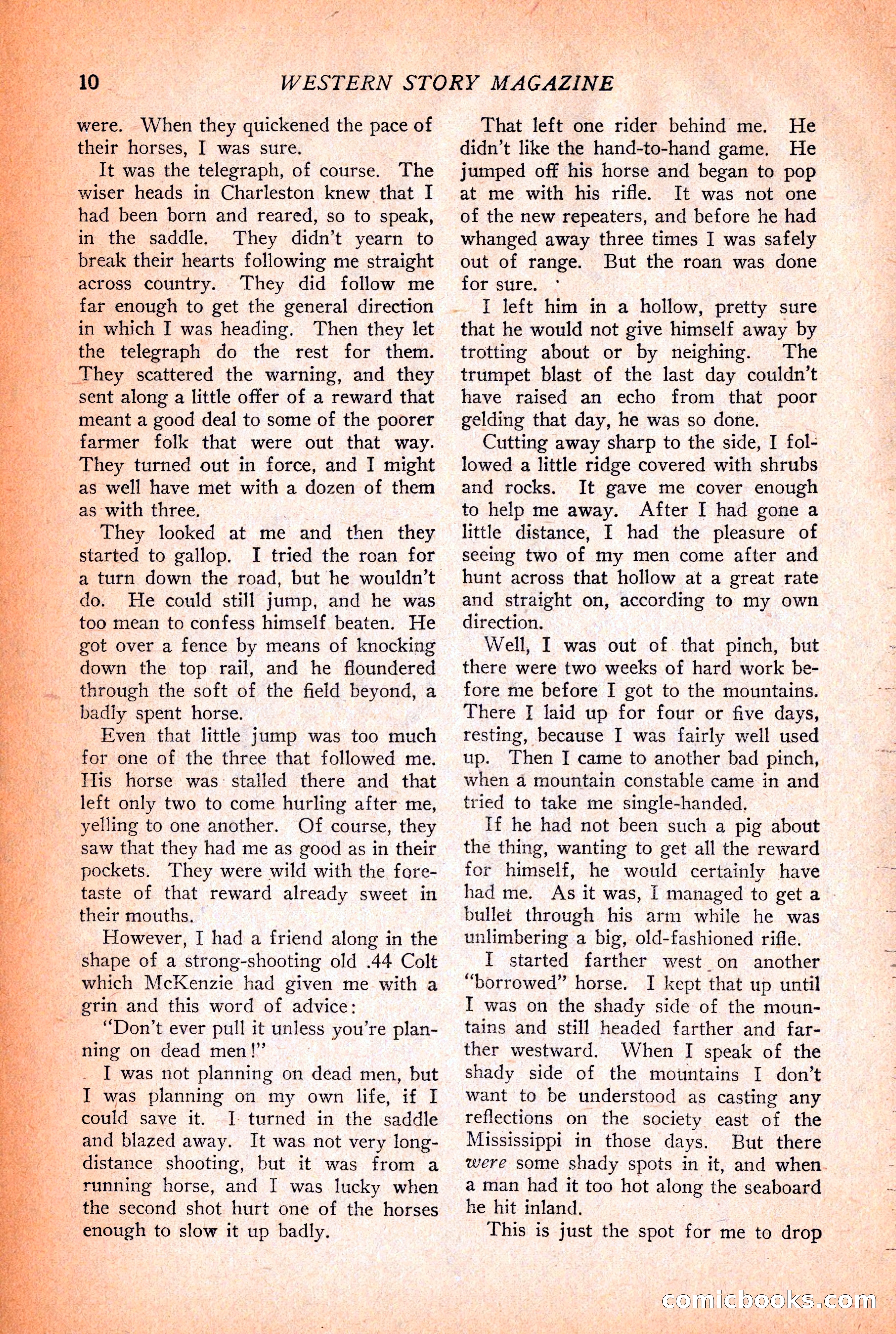 Western Story Magazine, December 12, 1925 — page 12 of 146