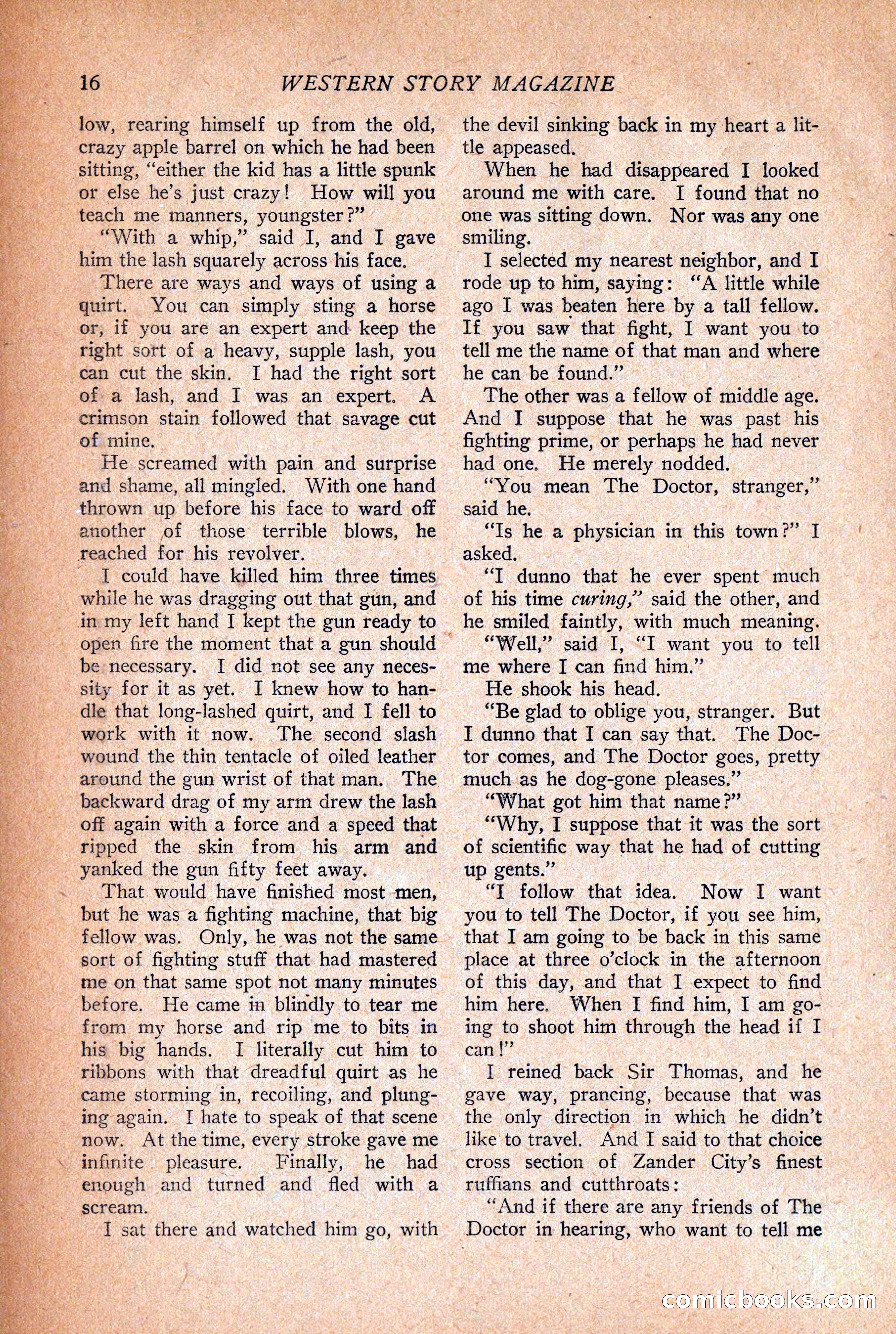 Western Story Magazine, December 12, 1925 — page 18 of 146