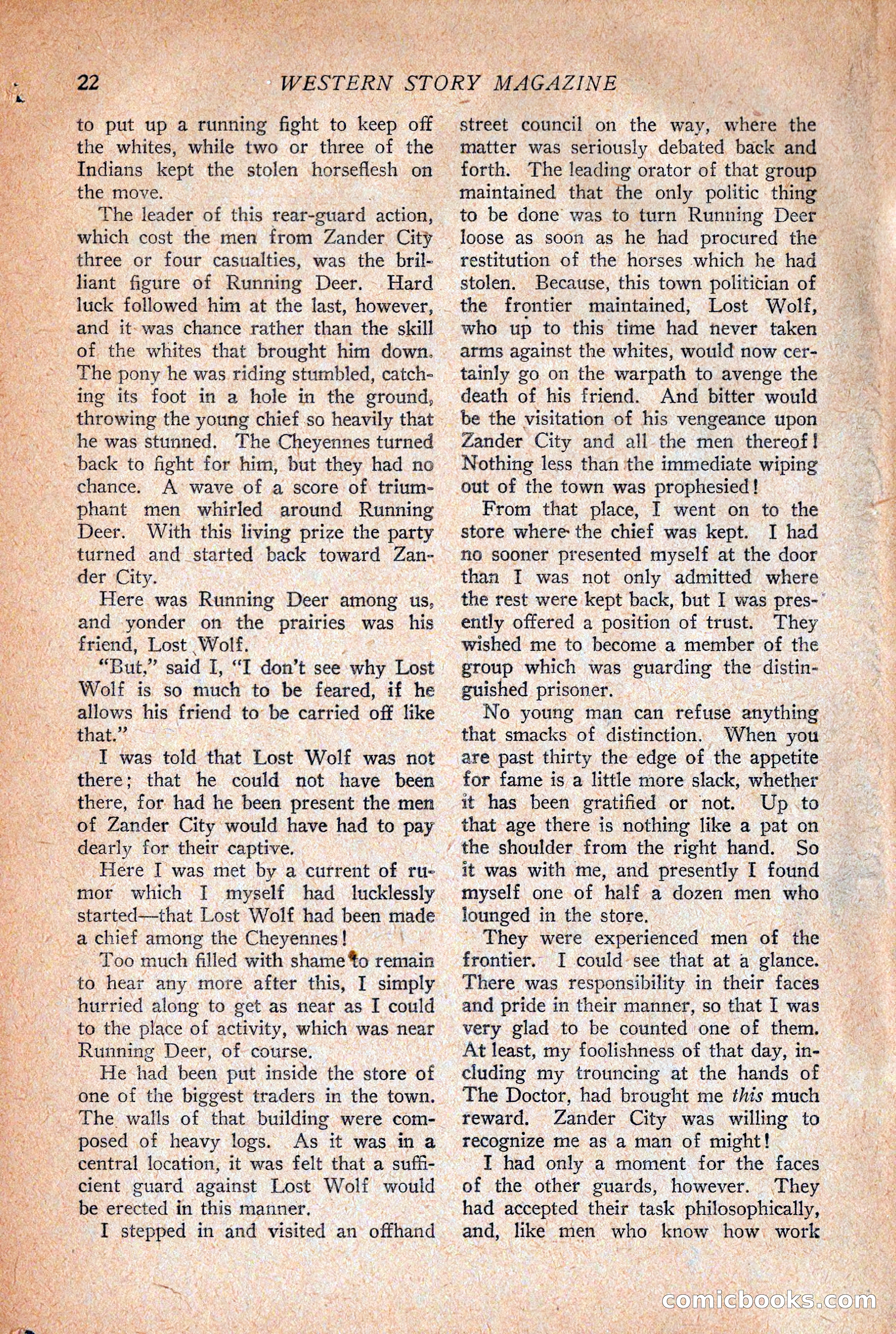 Western Story Magazine, December 12, 1925 — page 24 of 146