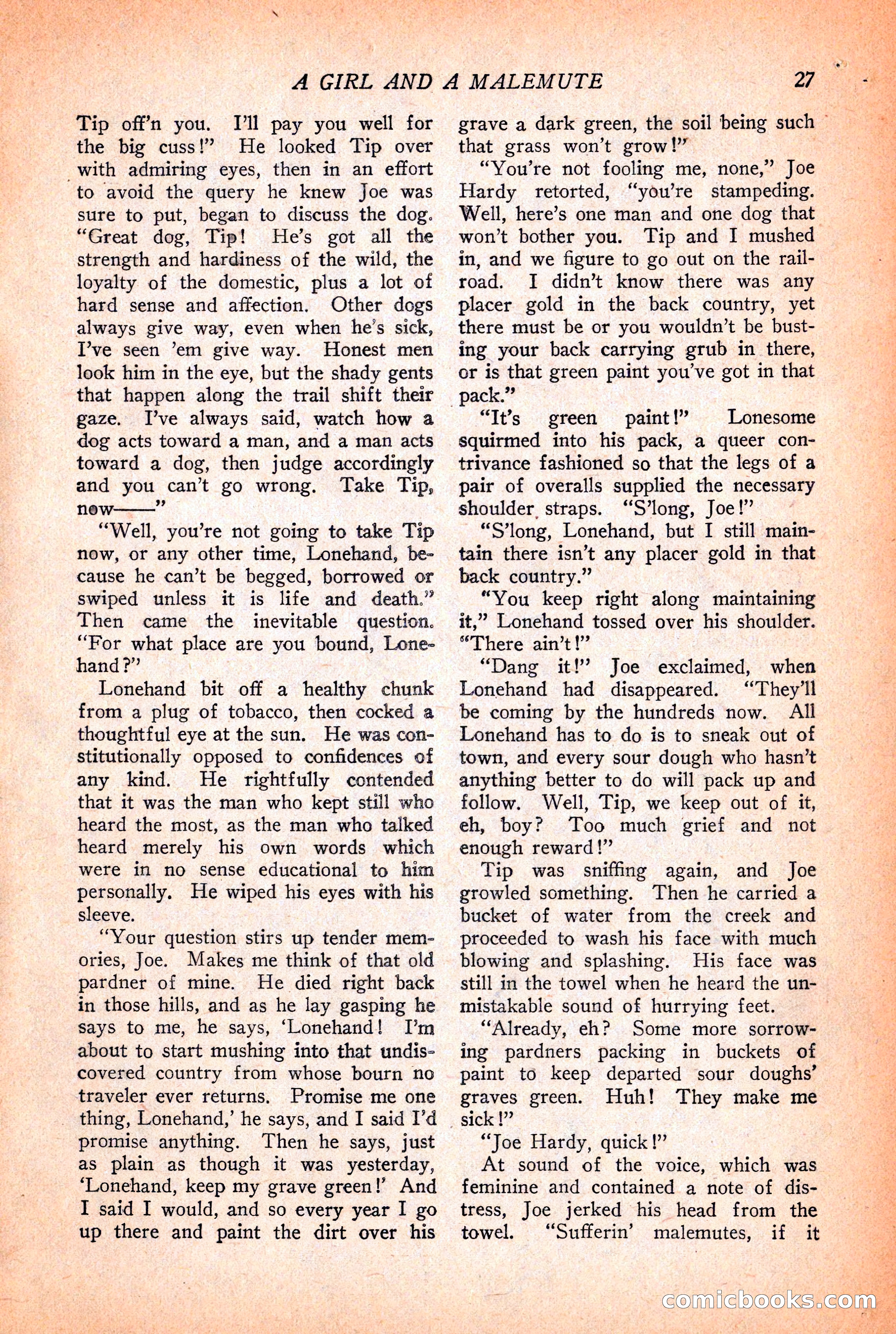Western Story Magazine, December 12, 1925 — page 29 of 146