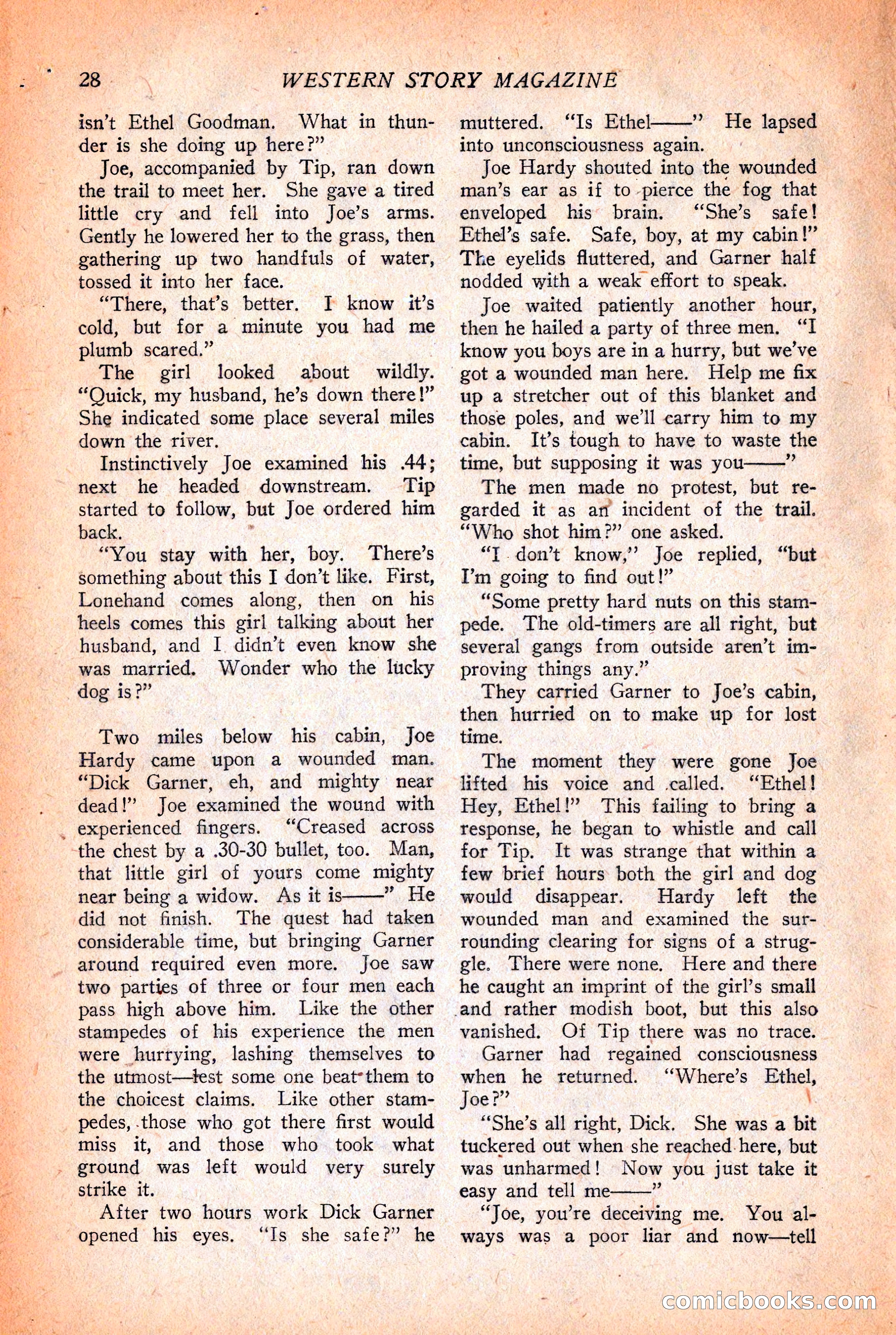 Western Story Magazine, December 12, 1925 — page 30 of 146