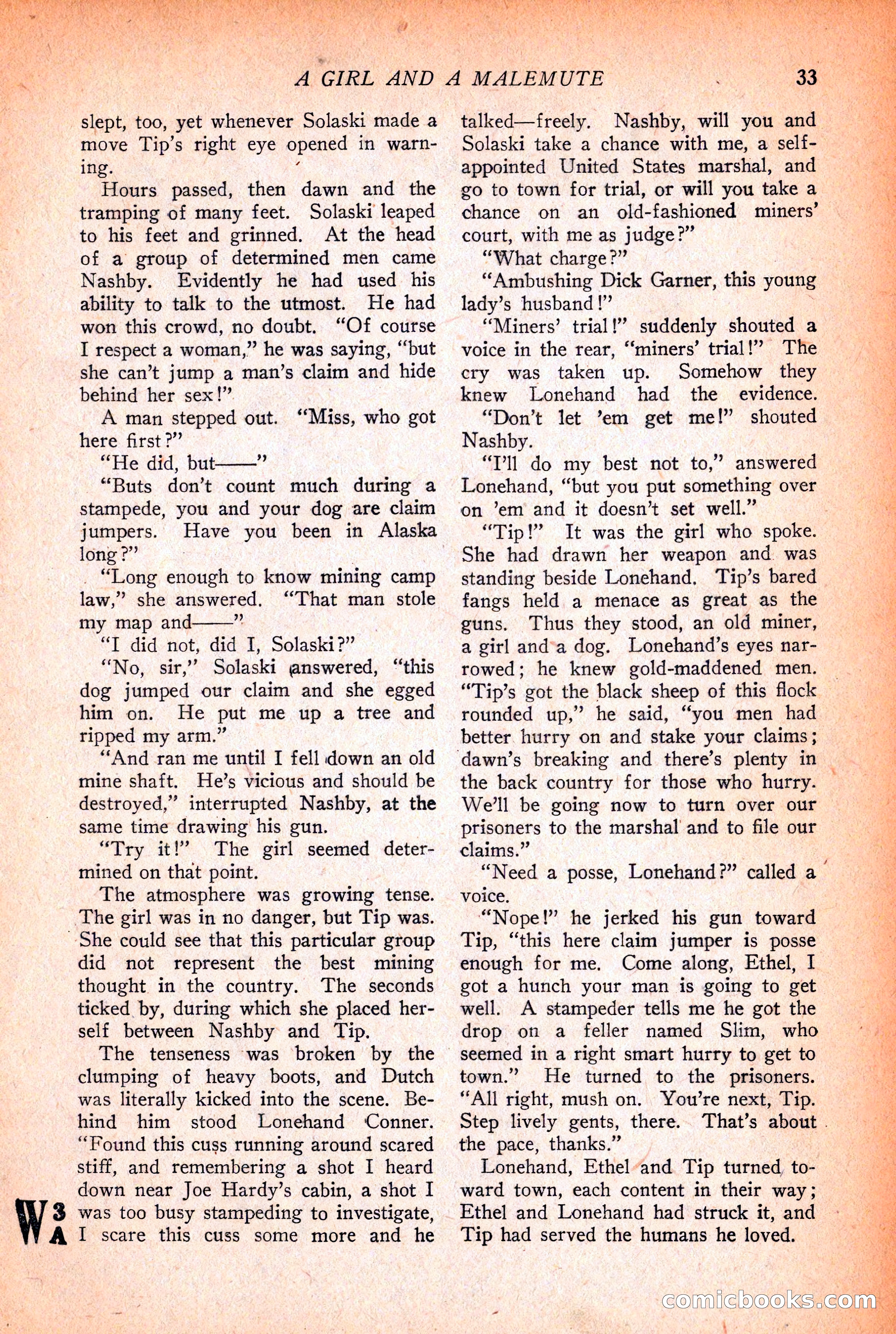 Western Story Magazine, December 12, 1925 — page 35 of 146