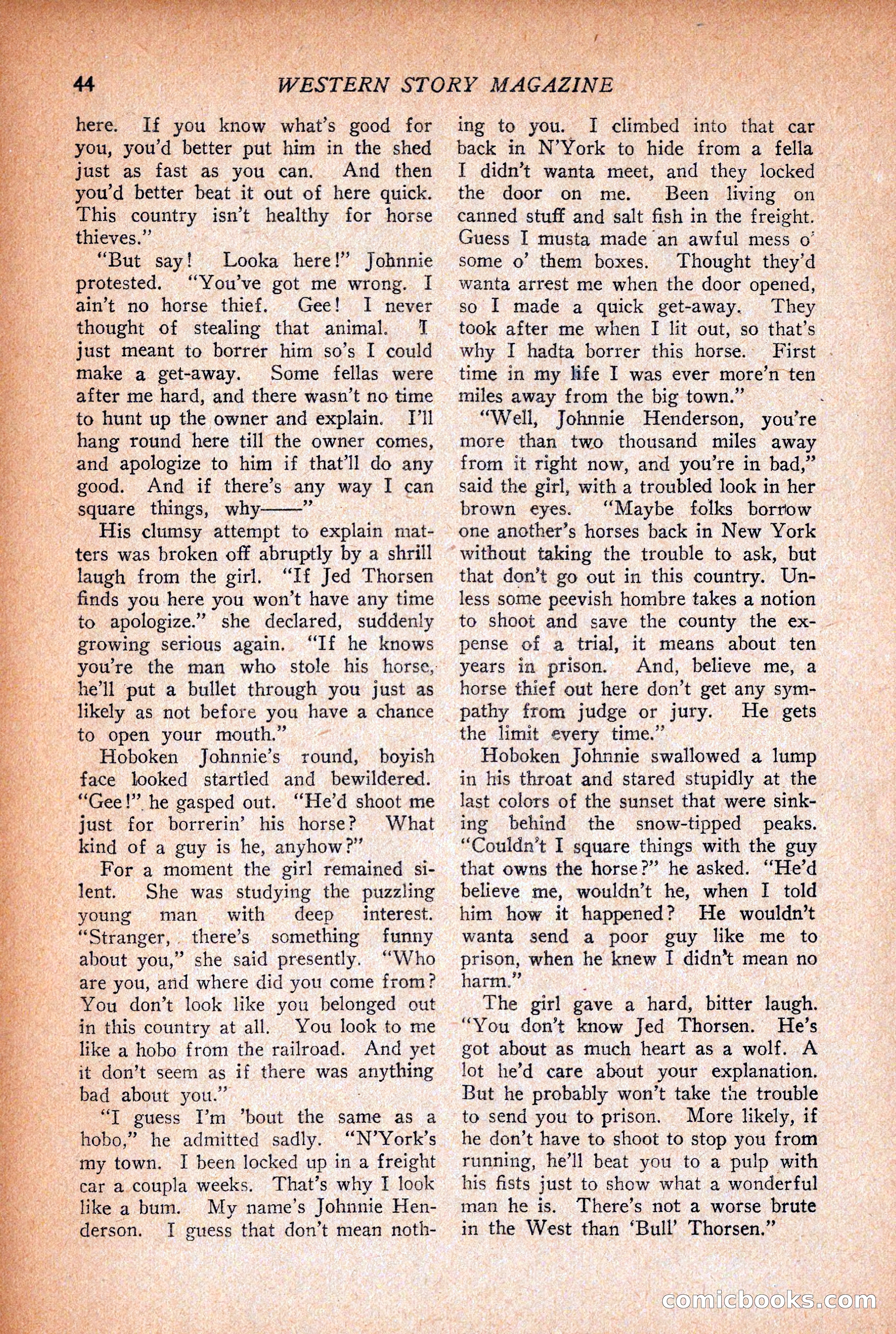 Western Story Magazine, December 12, 1925 — page 46 of 146