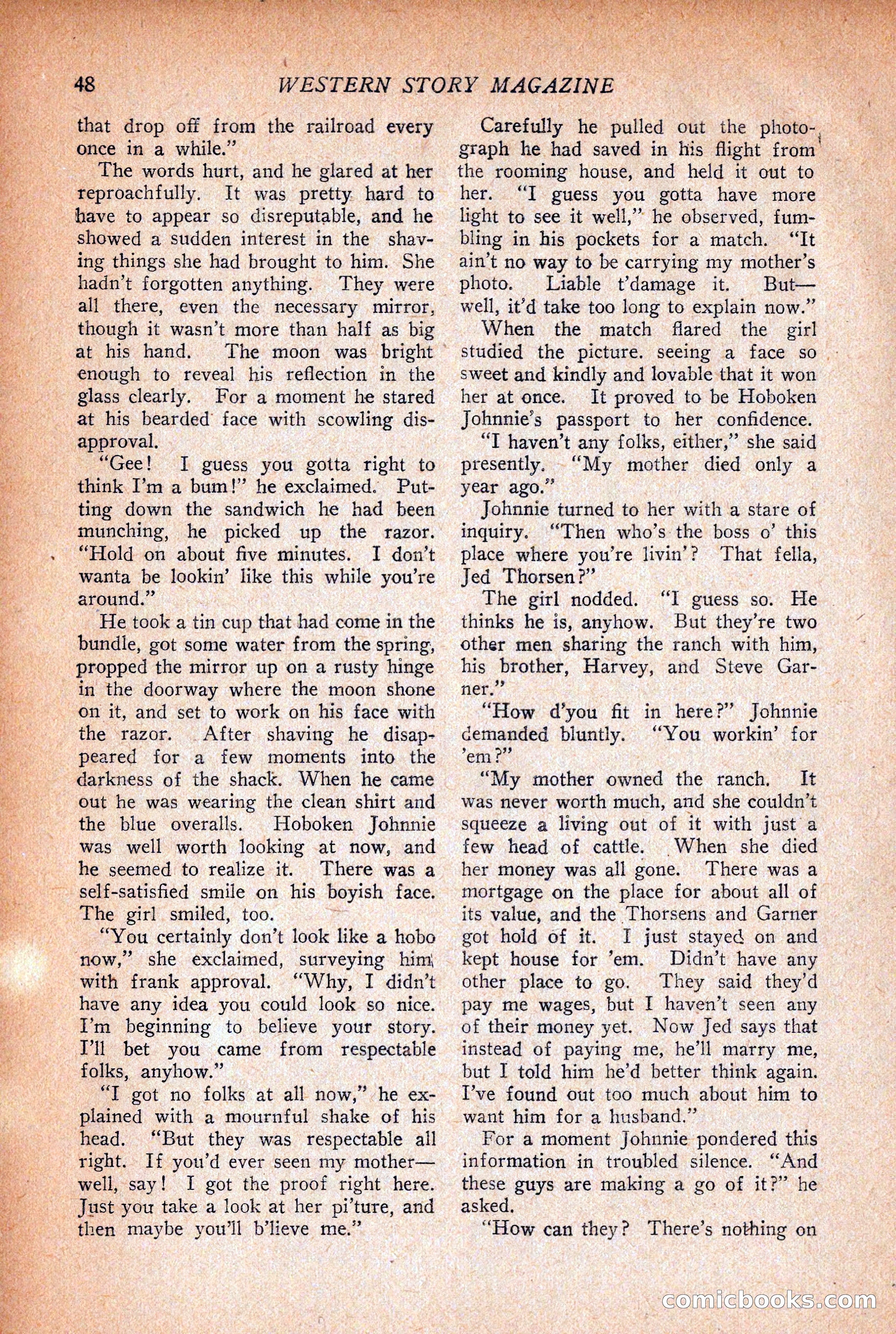 Western Story Magazine, December 12, 1925 — page 50 of 146