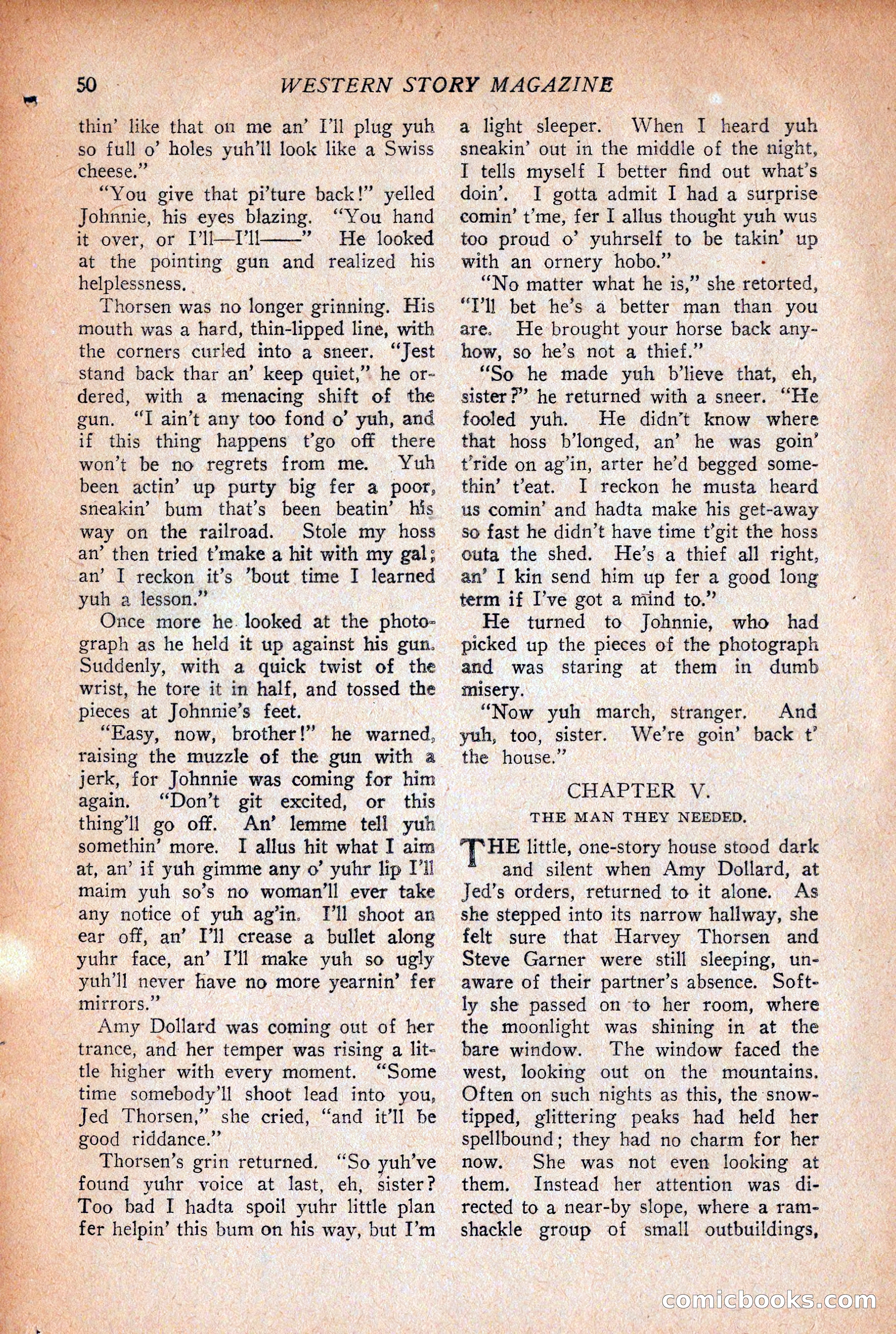 Western Story Magazine, December 12, 1925 — page 52 of 146