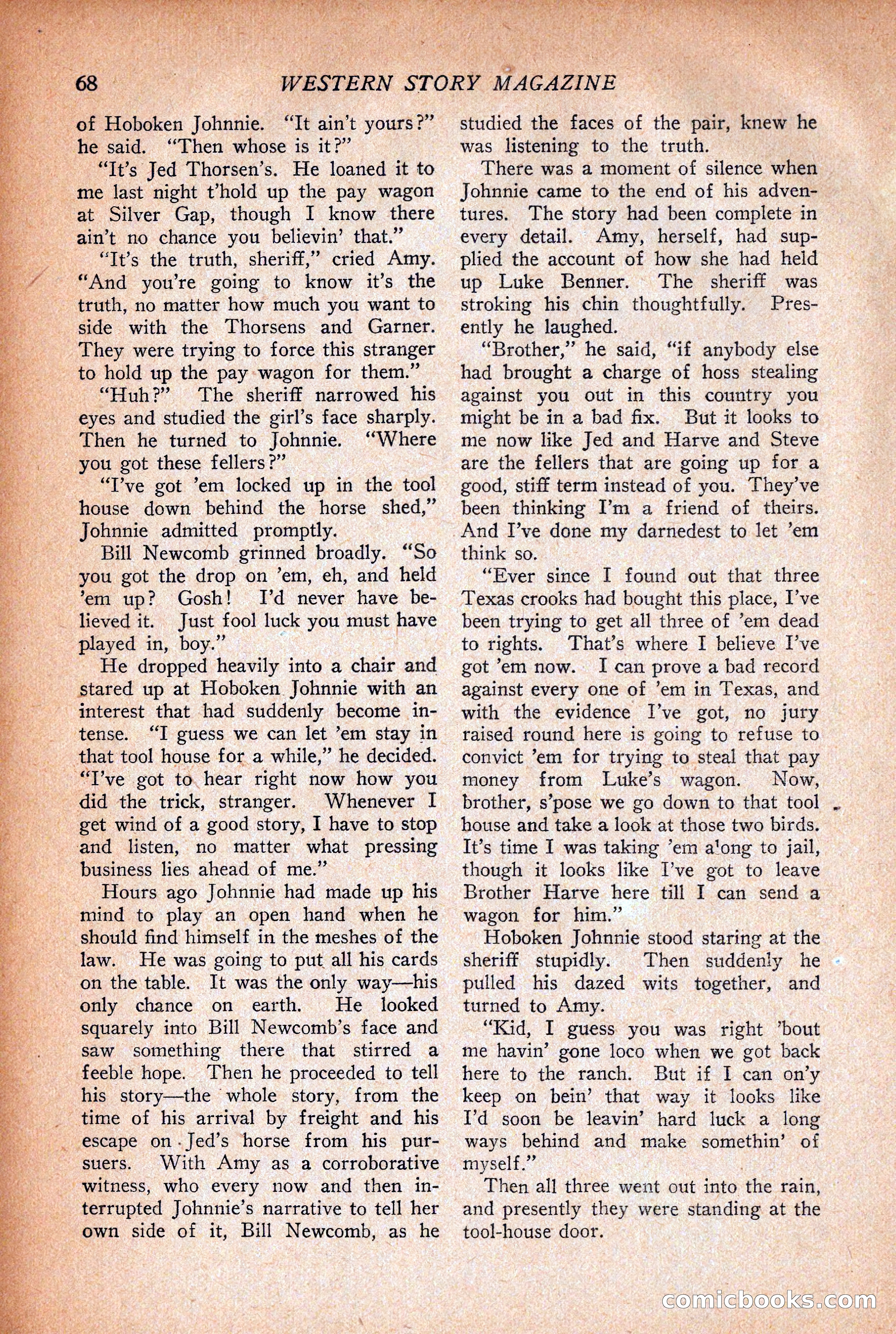 Western Story Magazine, December 12, 1925 — page 70 of 146