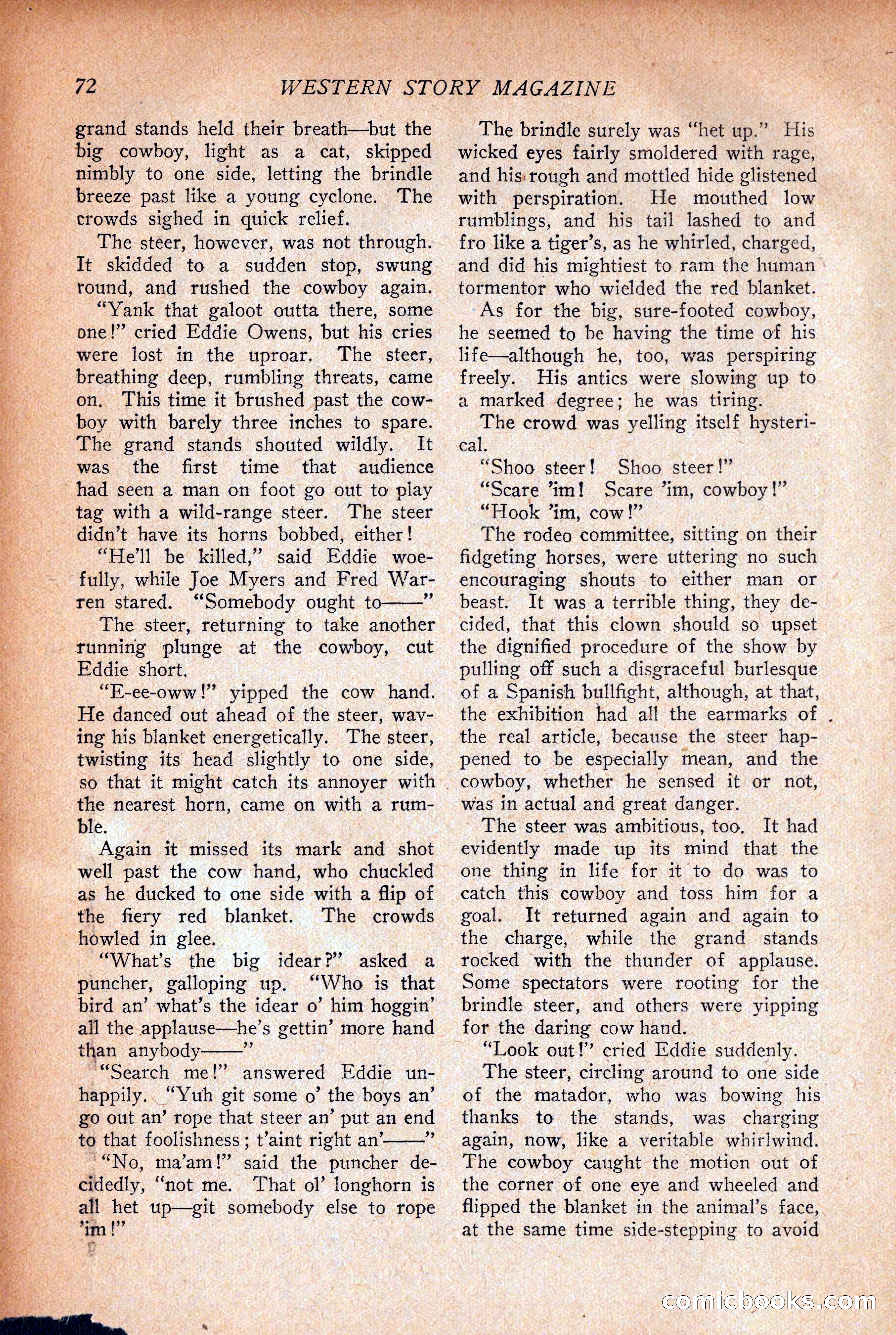 Western Story Magazine, December 12, 1925 — page 74 of 146