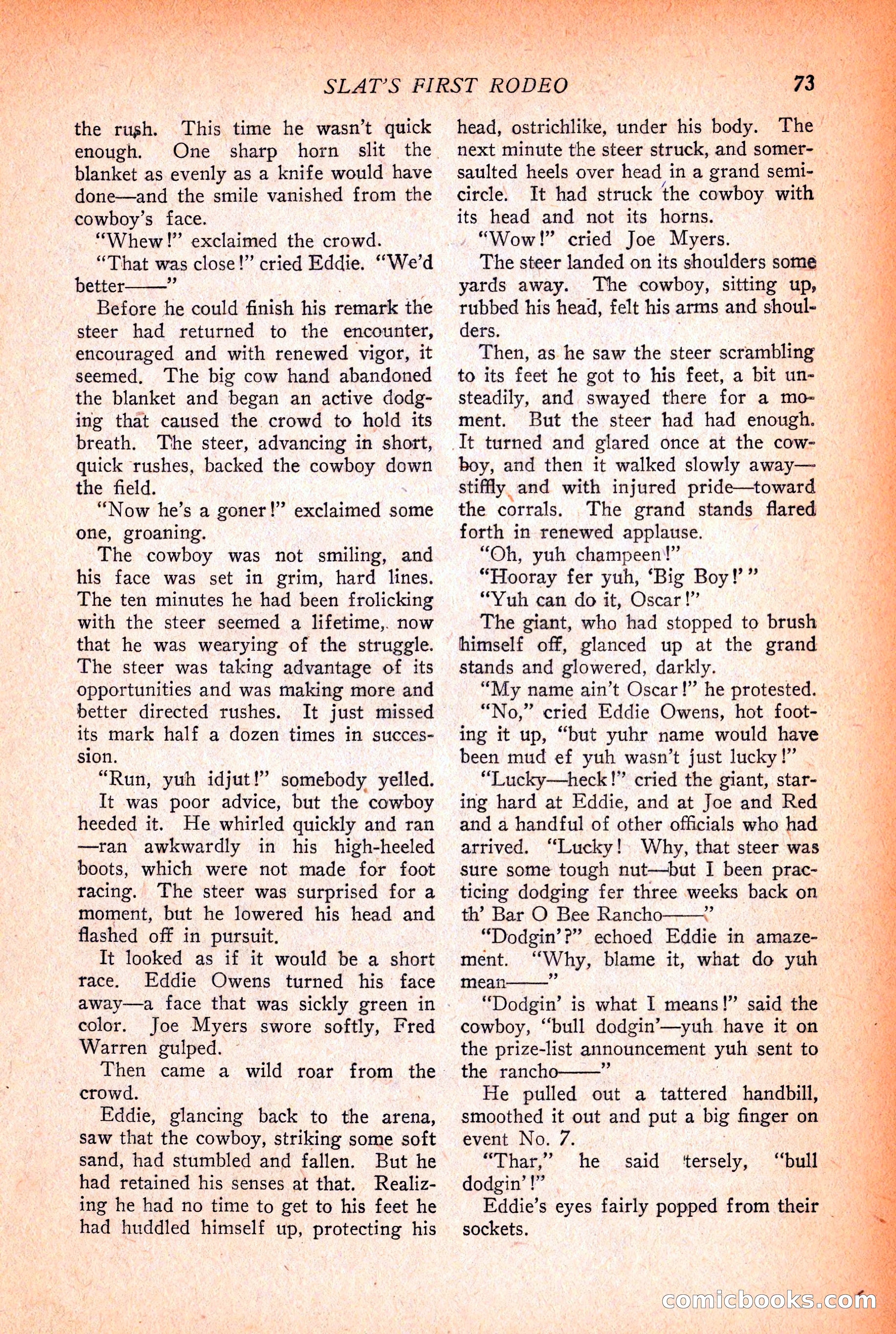 Western Story Magazine, December 12, 1925 — page 75 of 146