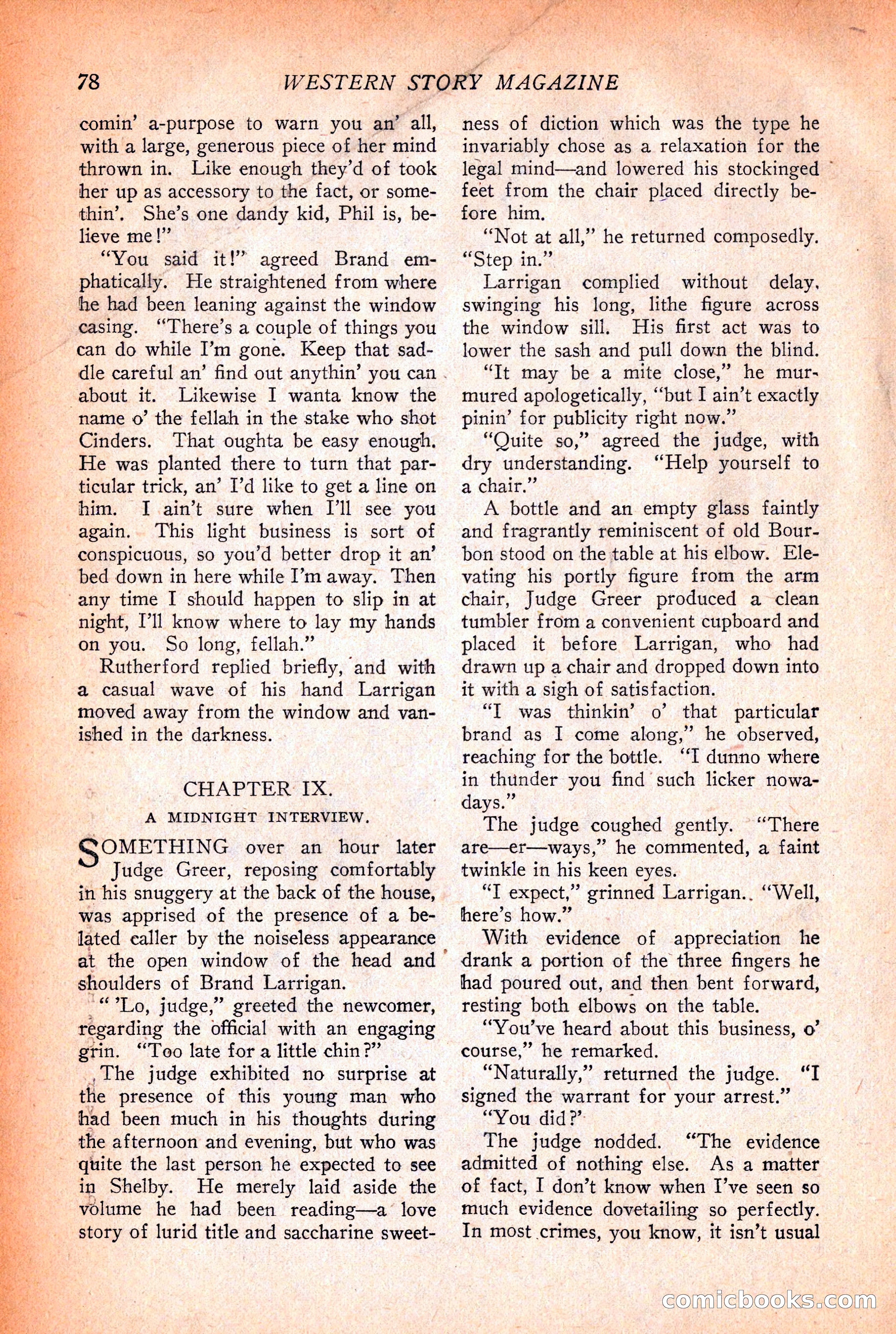 Western Story Magazine, December 12, 1925 — page 80 of 146