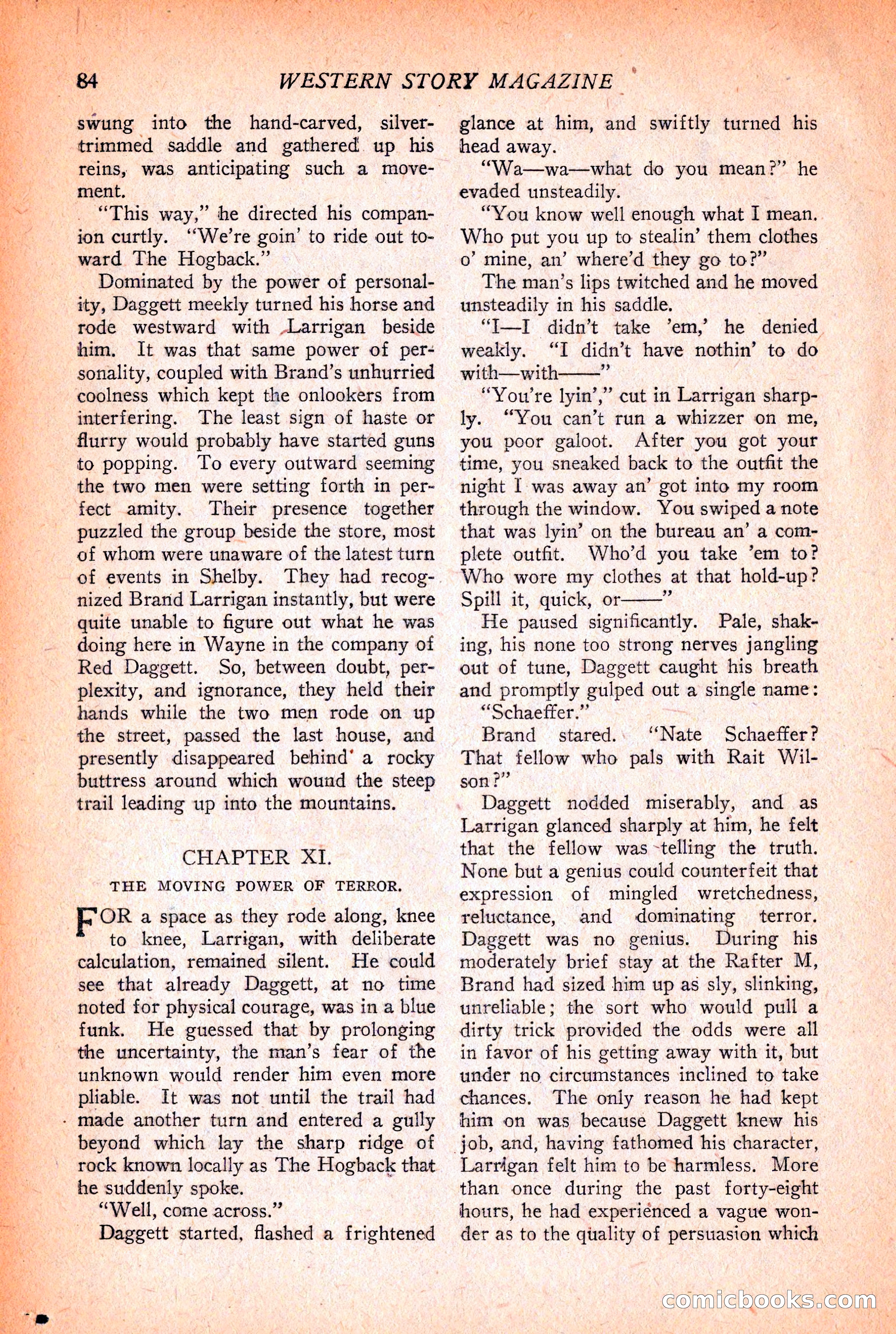 Western Story Magazine, December 12, 1925 — page 86 of 146