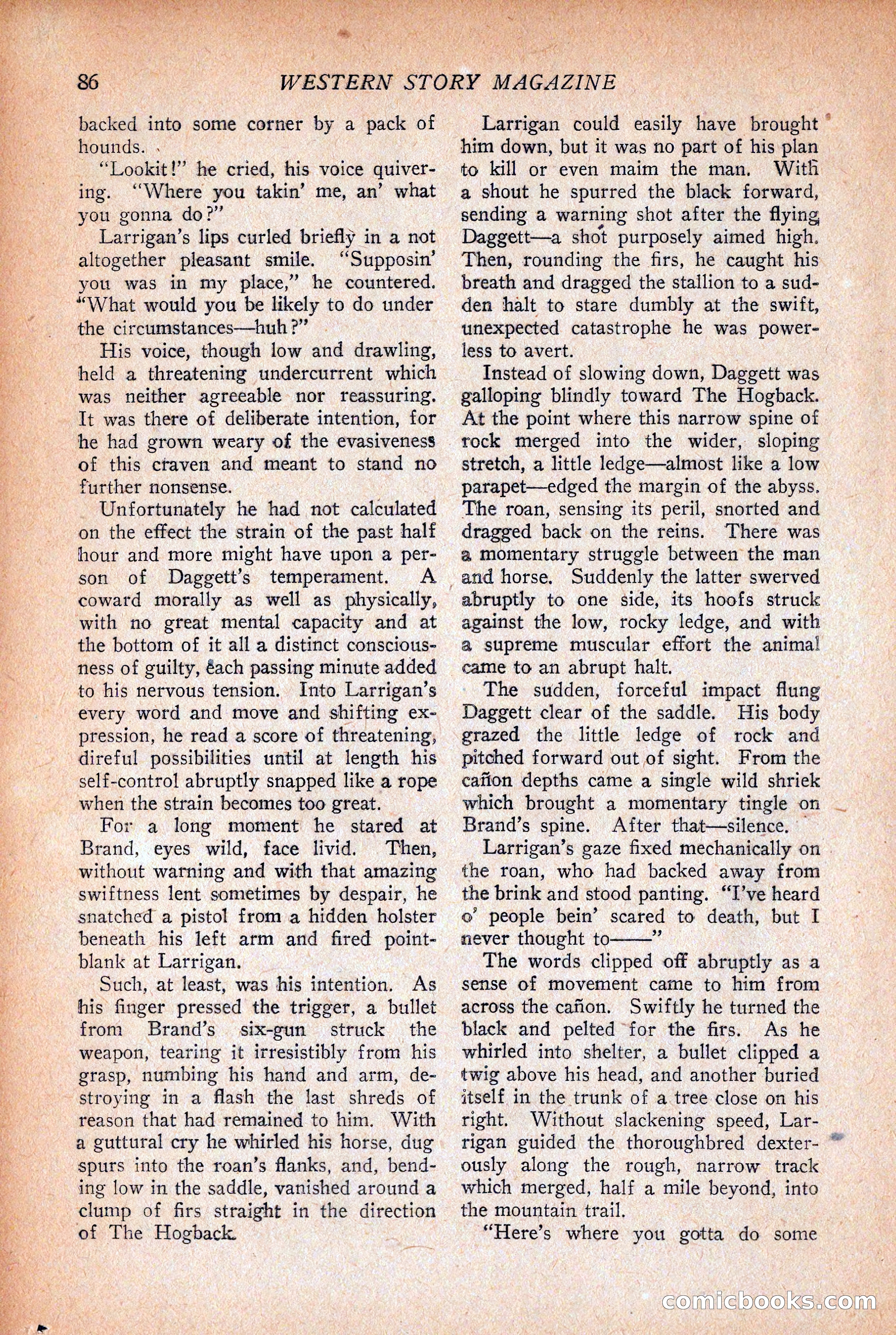 Western Story Magazine, December 12, 1925 — page 88 of 146