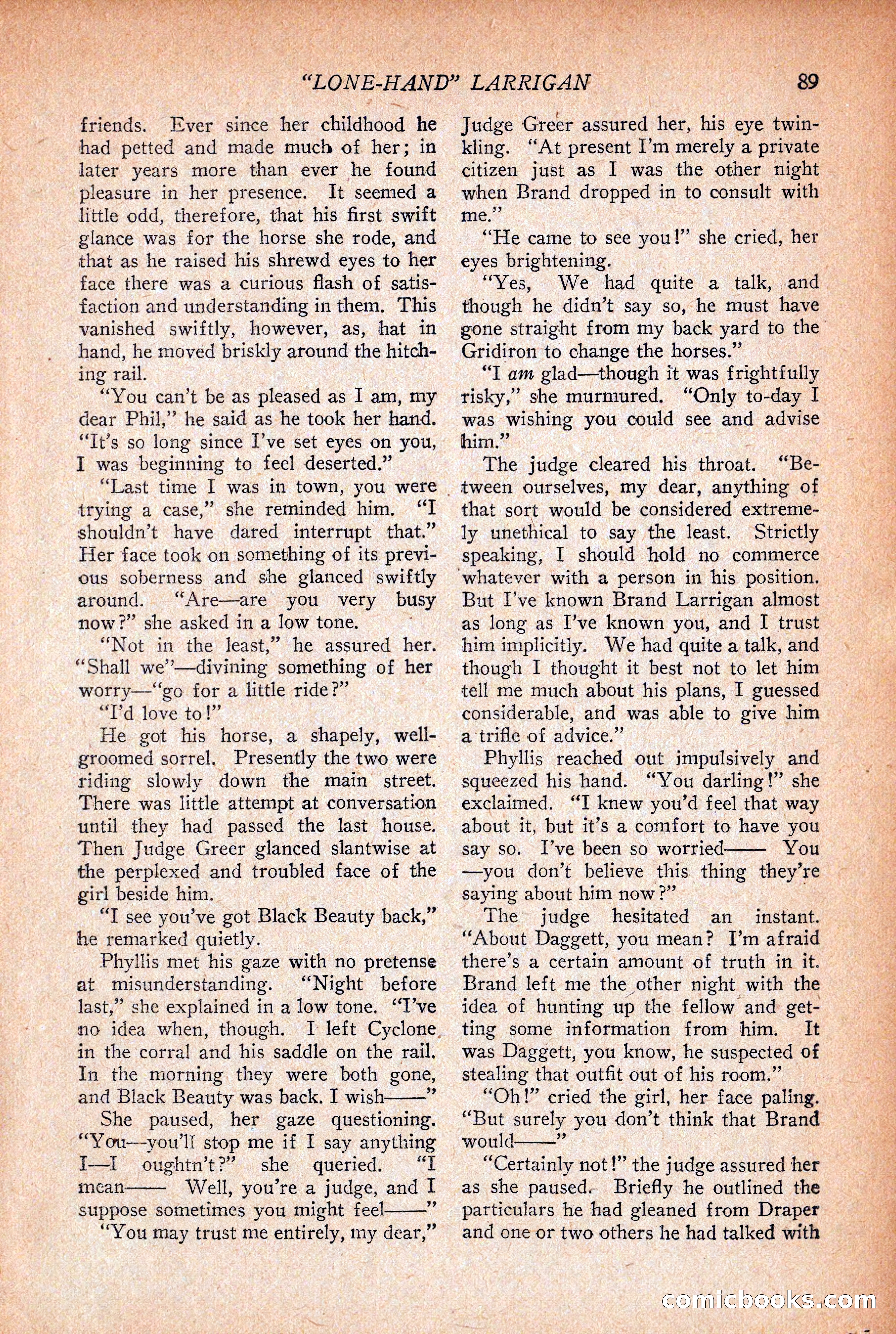 Western Story Magazine, December 12, 1925 — page 91 of 146