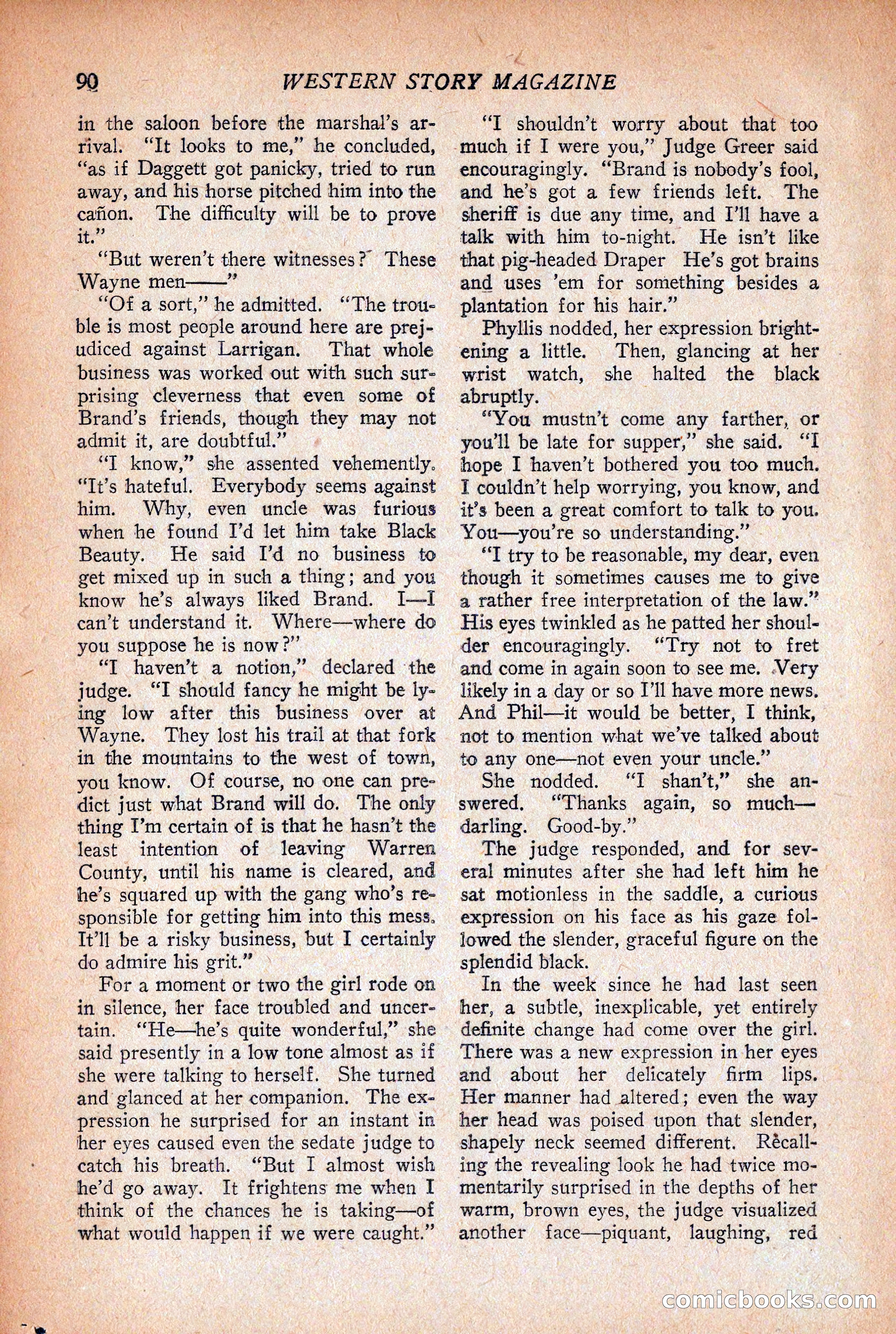 Western Story Magazine, December 12, 1925 — page 92 of 146
