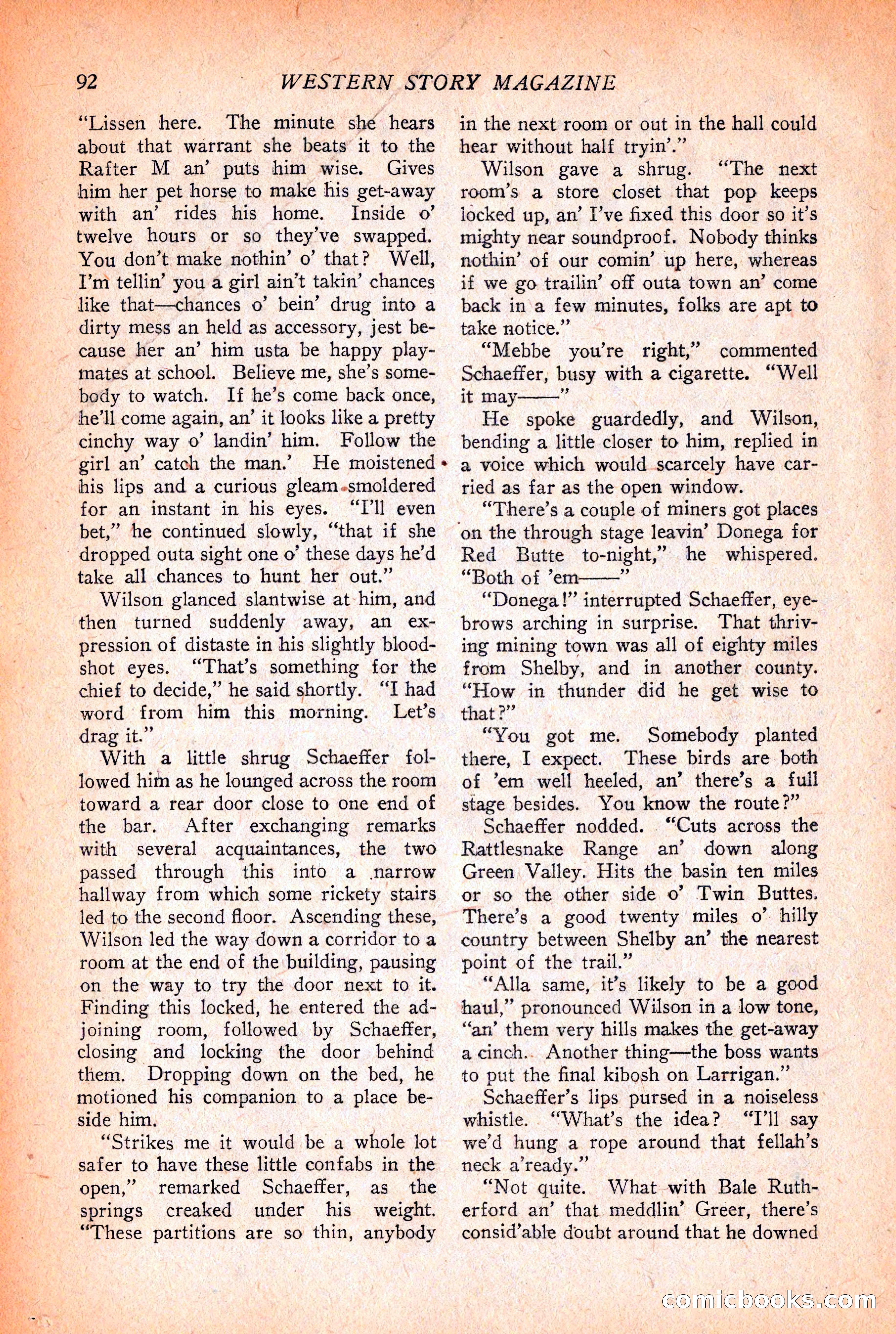 Western Story Magazine, December 12, 1925 — page 94 of 146