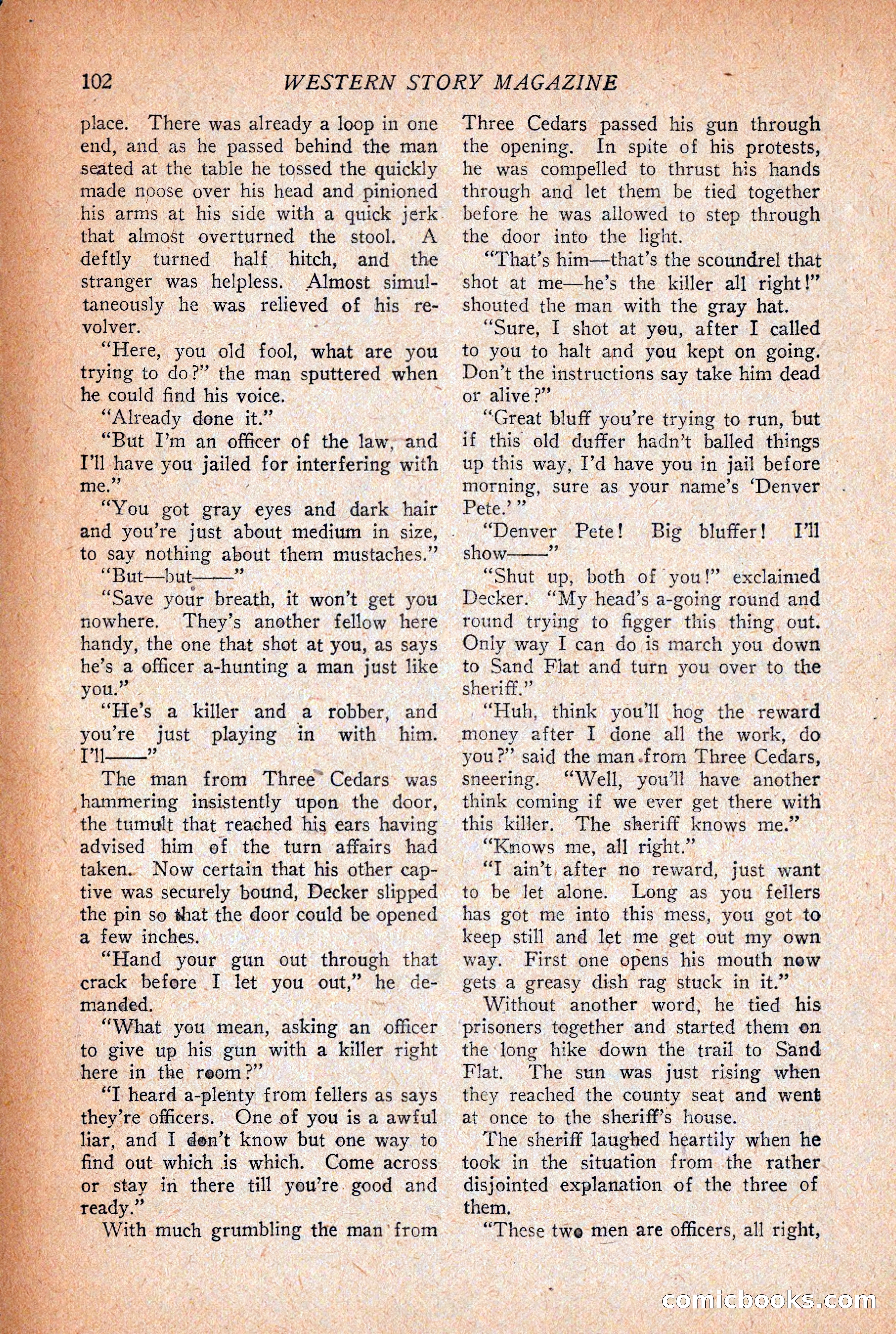 Western Story Magazine, December 12, 1925 — page 104 of 146