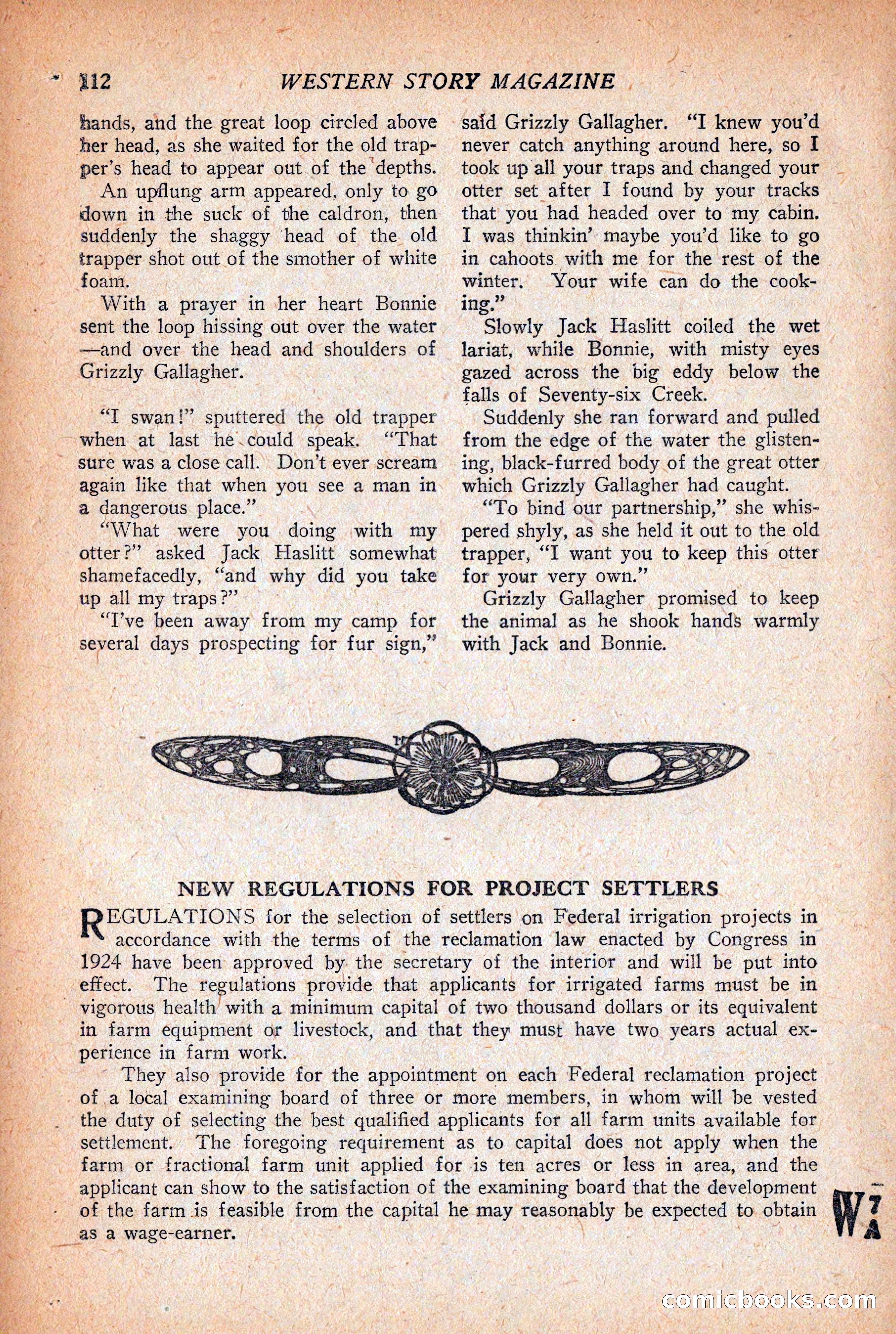Western Story Magazine, December 12, 1925 — page 114 of 146