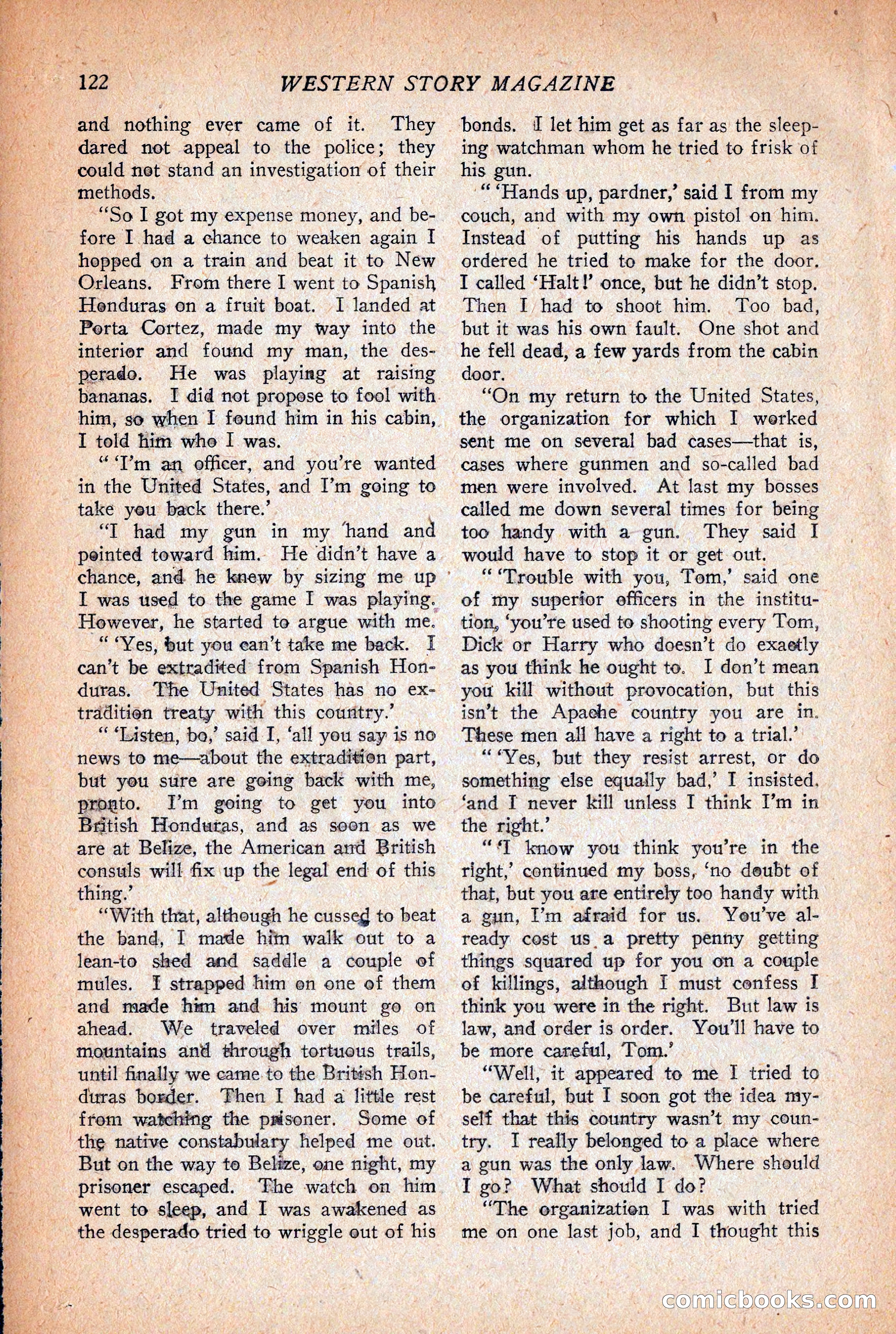 Western Story Magazine, December 12, 1925 — page 124 of 146